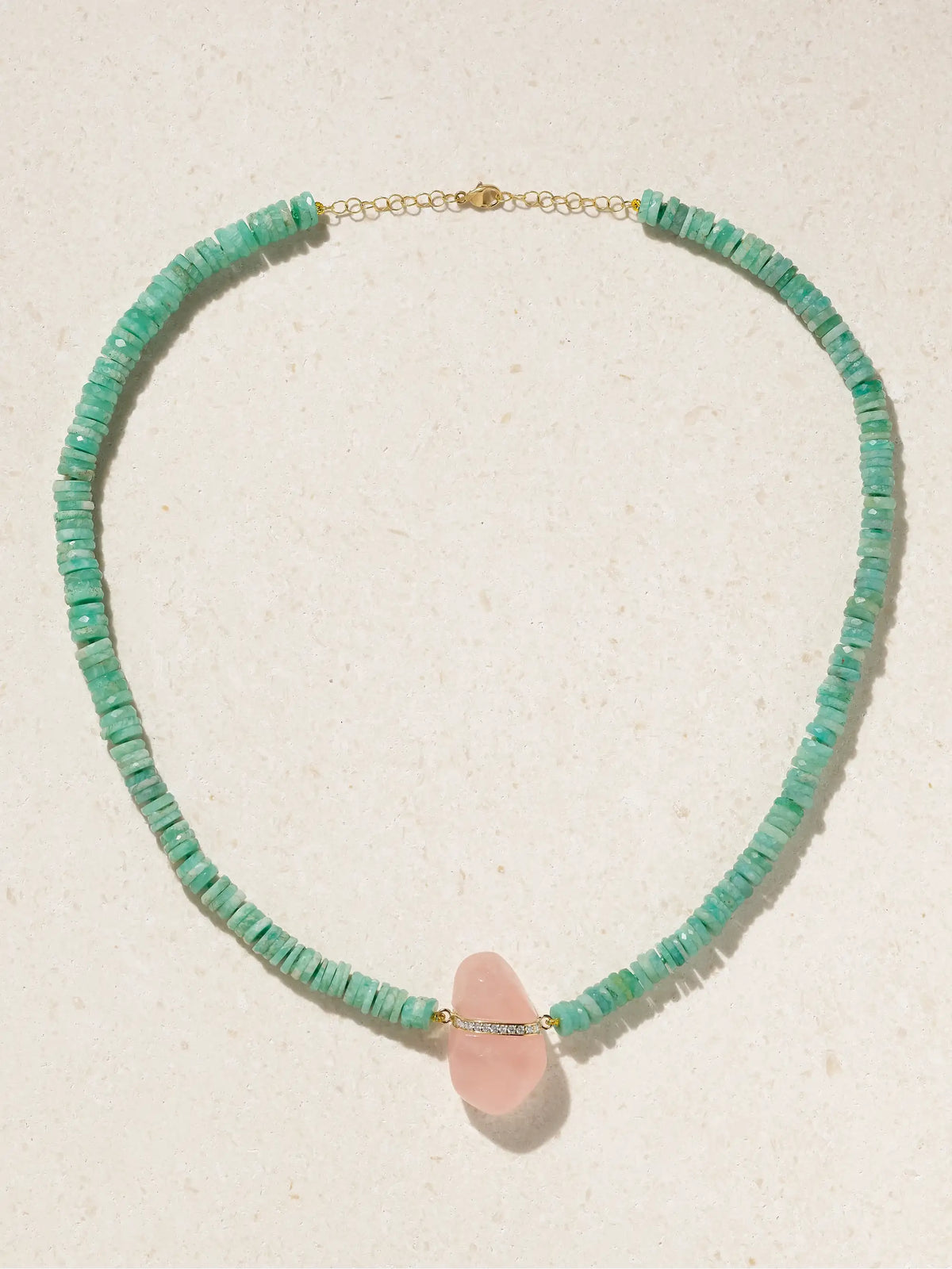 Aurora 14-karat Gold Multi-stone Necklace