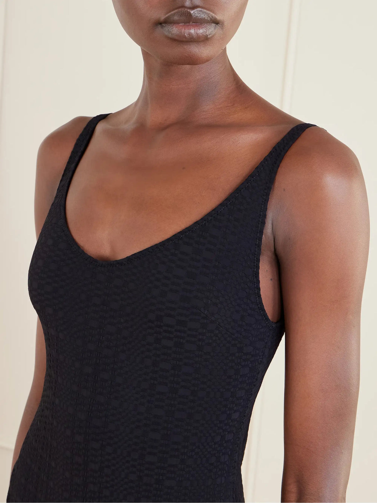 Marilyn Stretch-seersucker Swimsuit