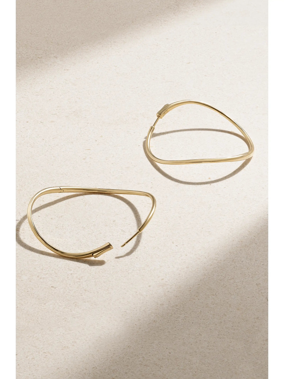 Twisted 18-karat Gold Hoop Earrings