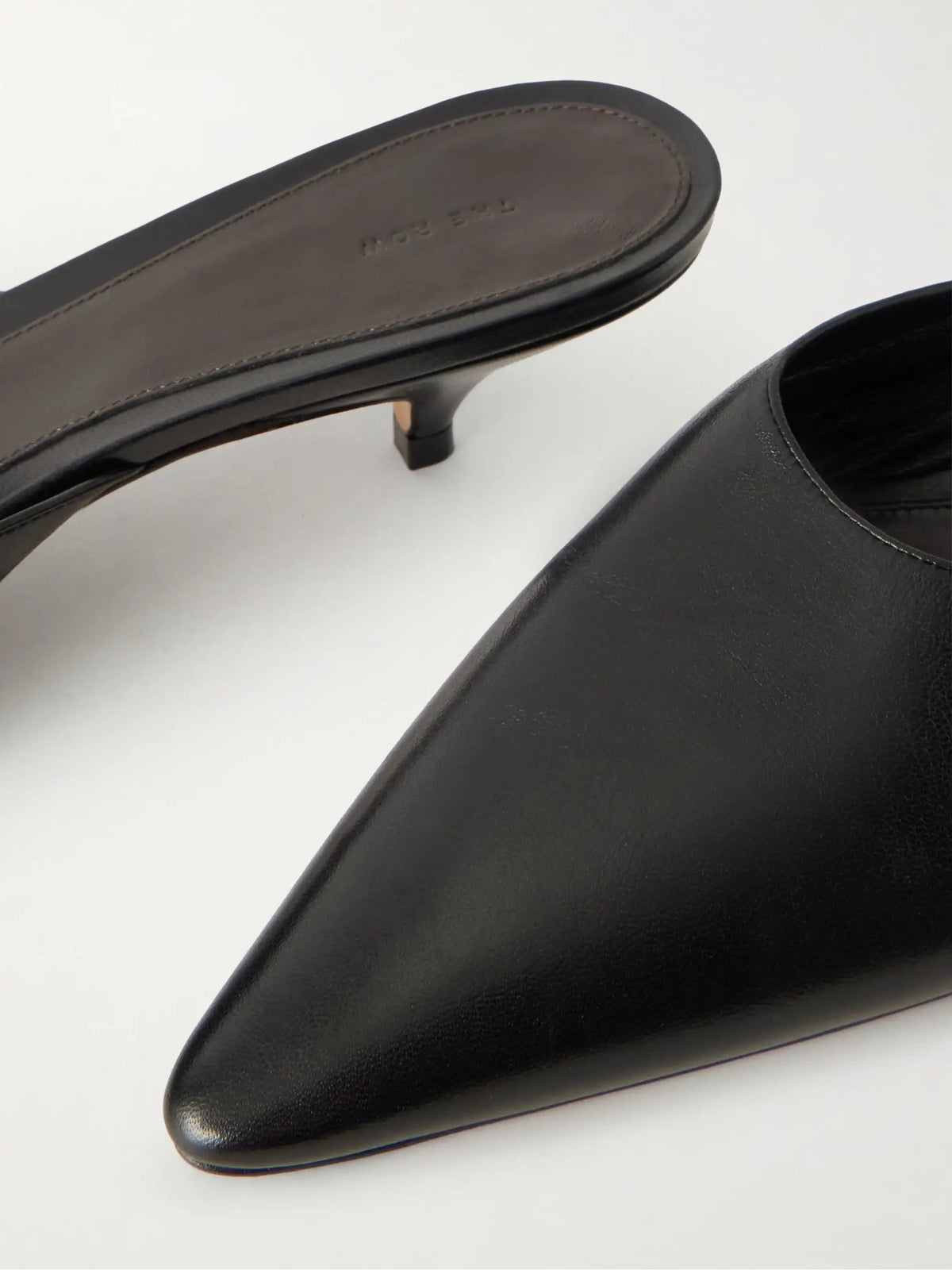Lisa Polished Leather Mules