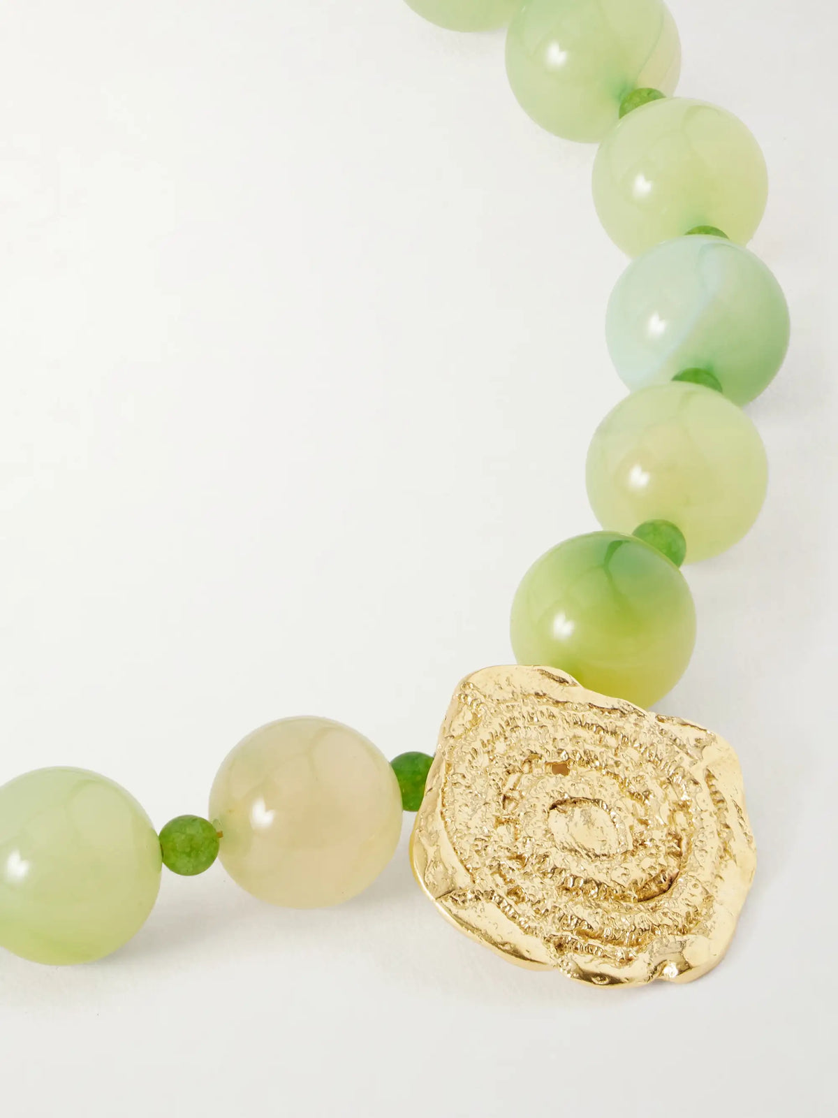 Daphne Gold-plated Jade Necklace