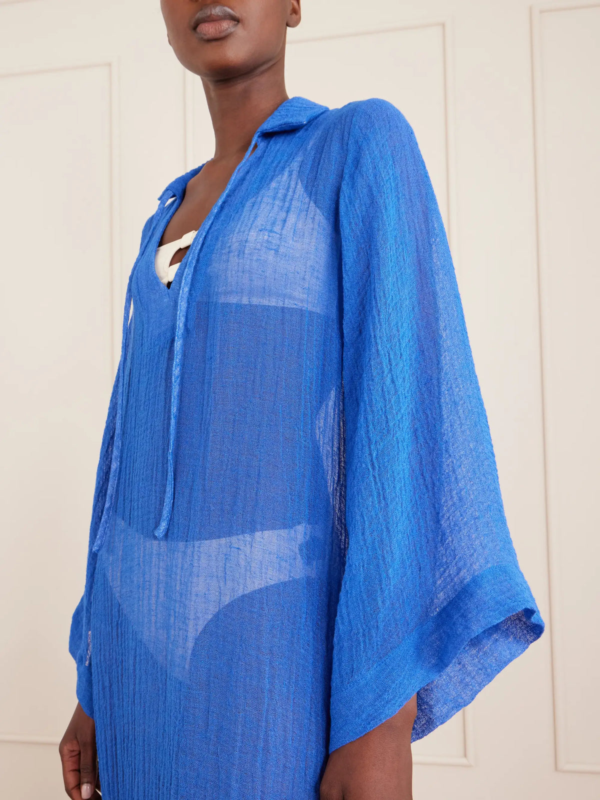 Linen-blend Coverup