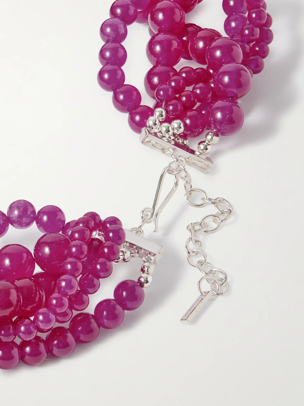Silver-plated Chalcedony Necklace