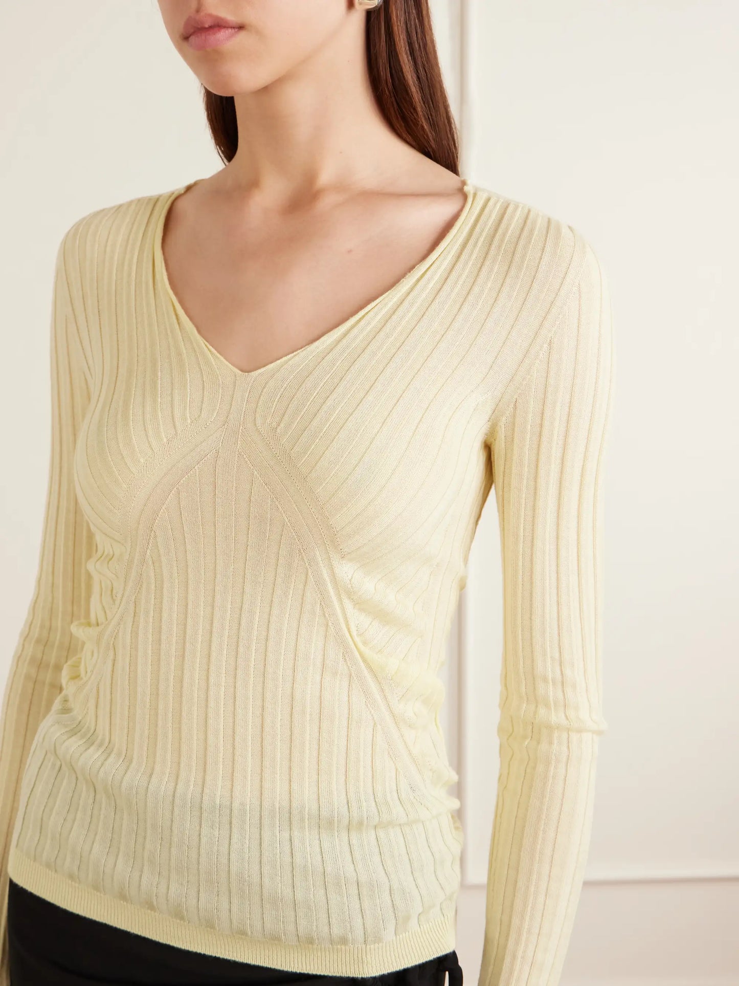 Ribbed Cashmere And Silk-blend Sweater
