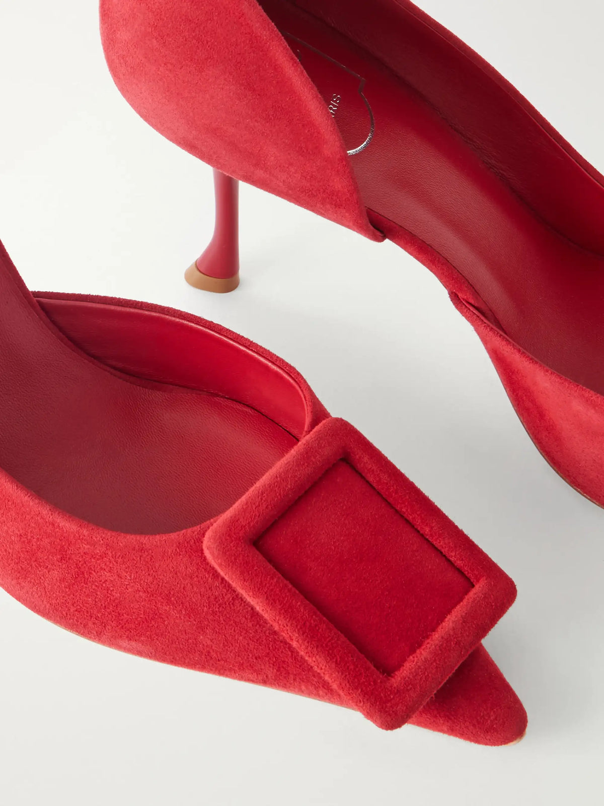 Roger Vivier Viv In The City 85 Suede Pumps