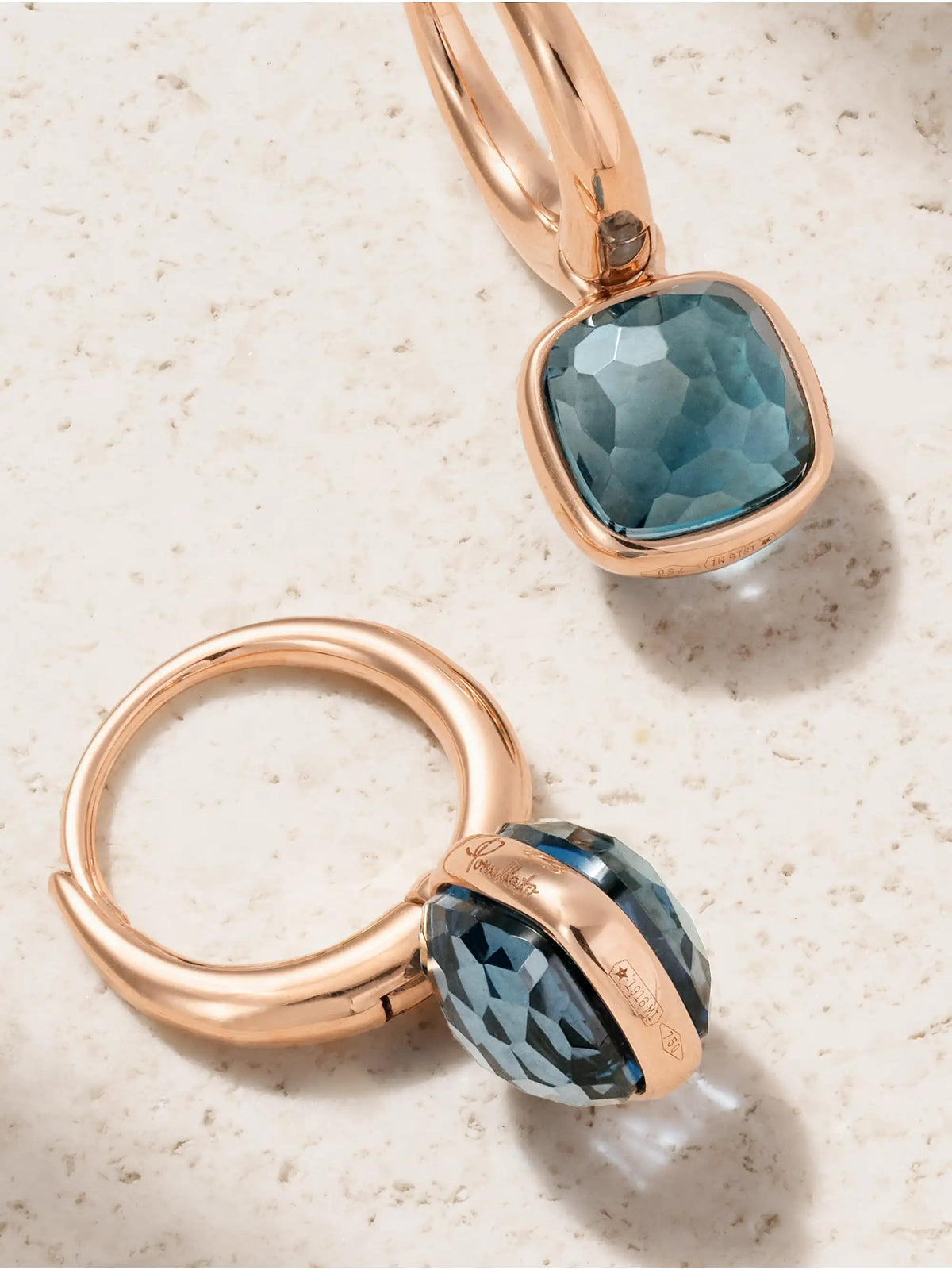 Nudo 18-karat Rose Gold Topaz Earrings
