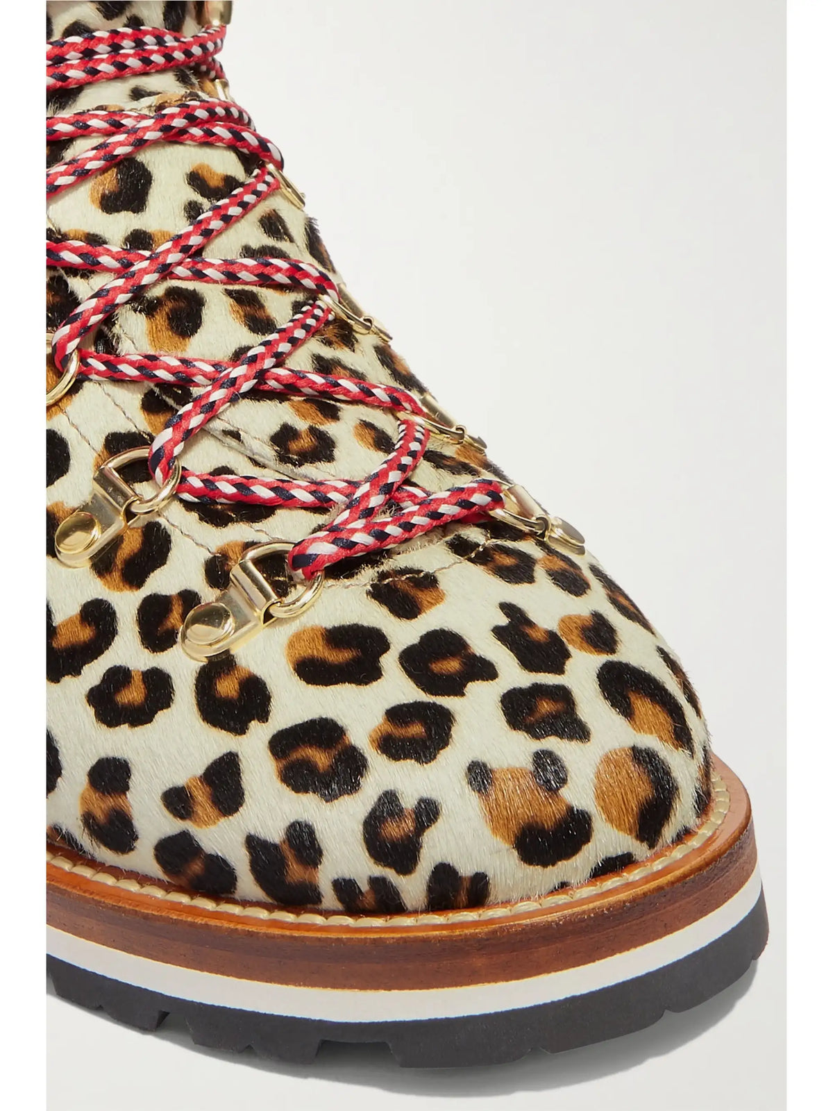 Blanche Shearling-lined Calf Hair Ankle Boots