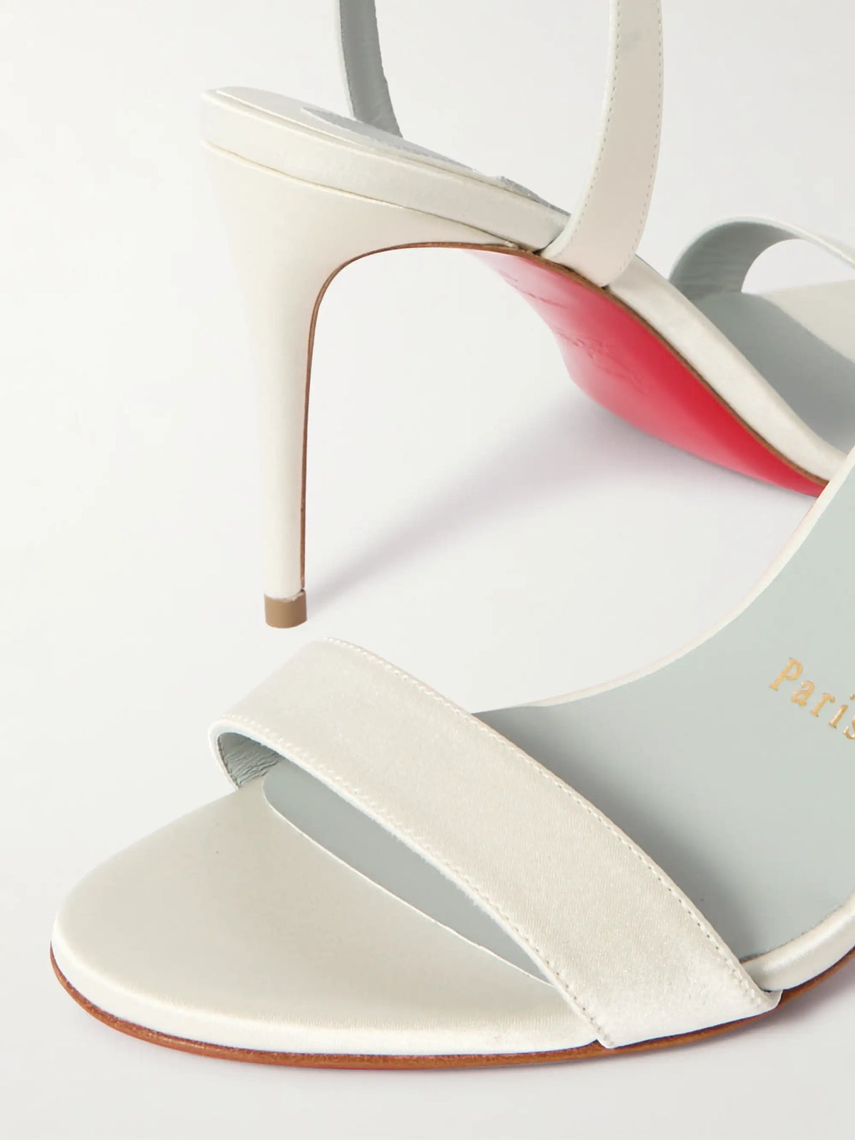 Loubigirl 85 Satin Sandals
