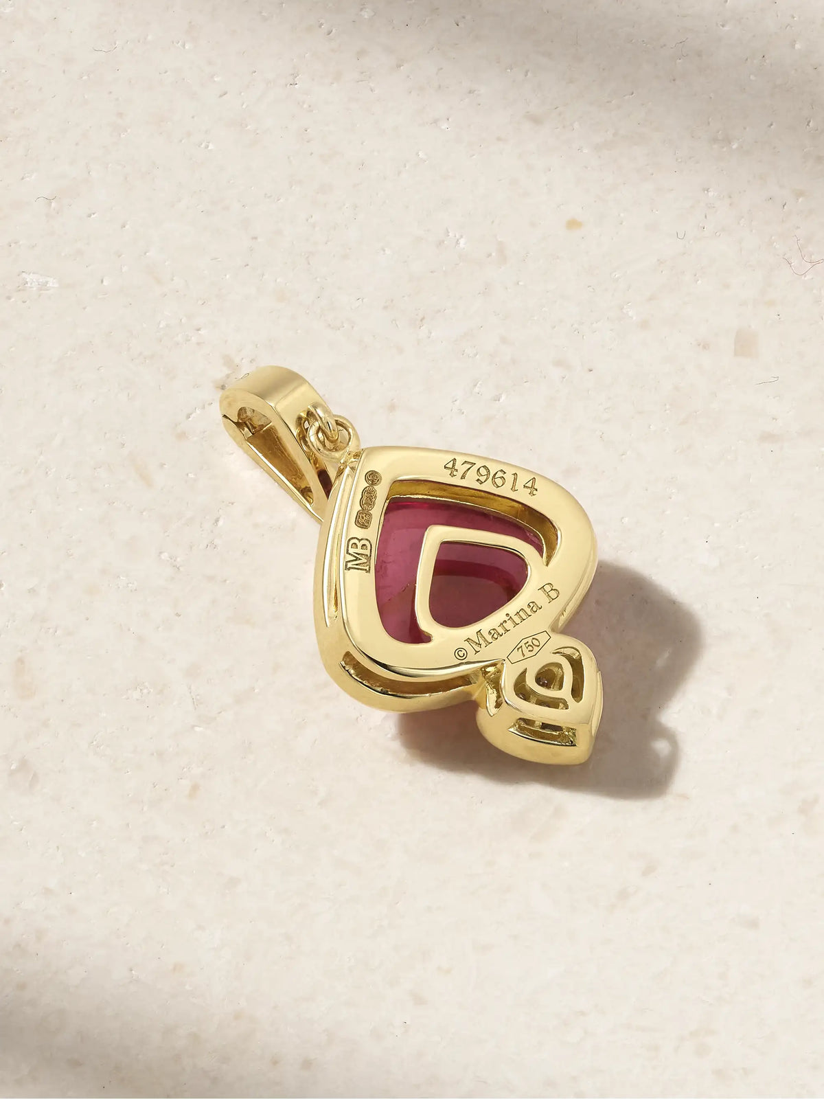 18-karat Gold, Rubellite And Diamond Pendant