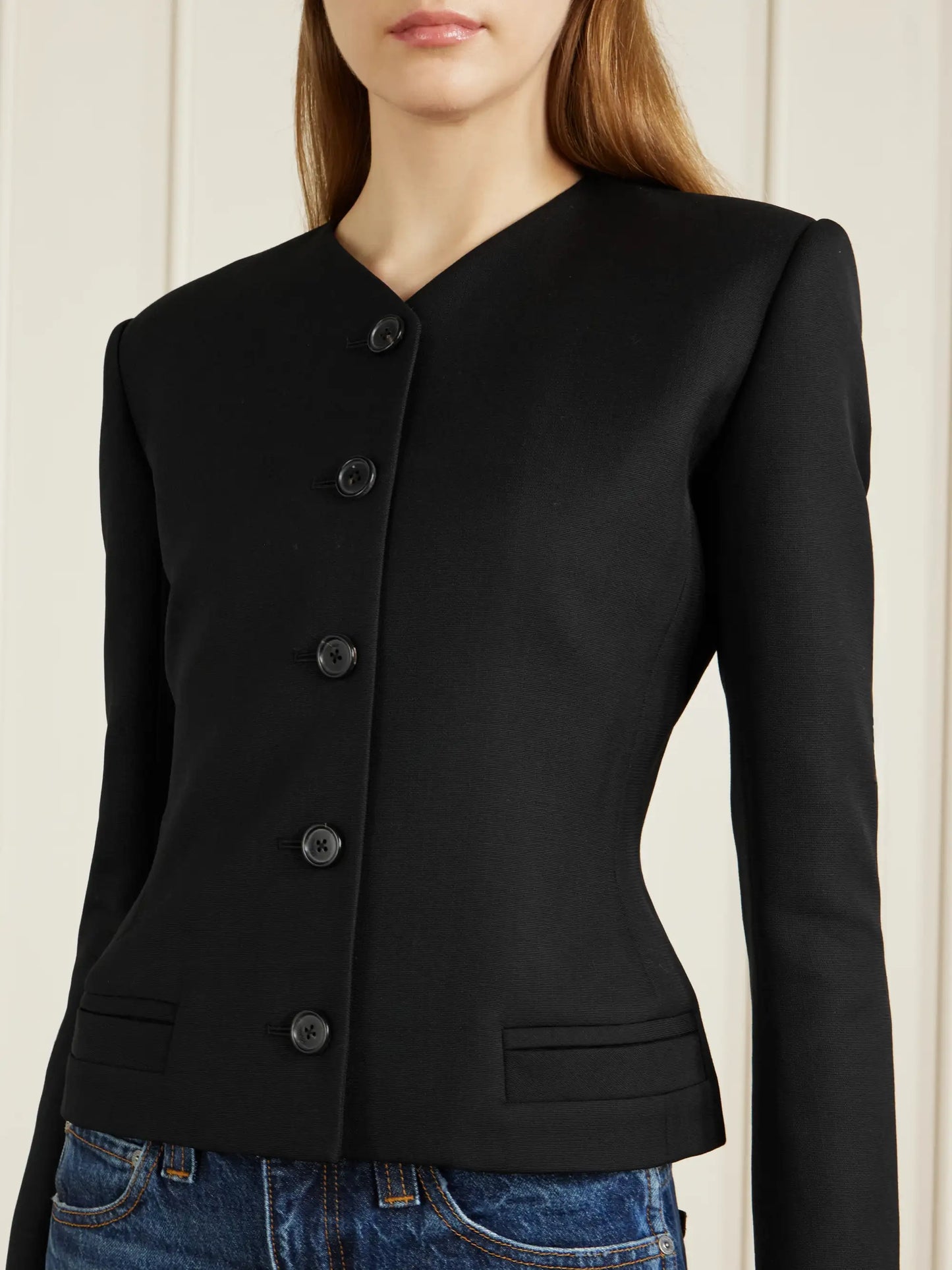 Nara Grain De Poudre Wool Jacket