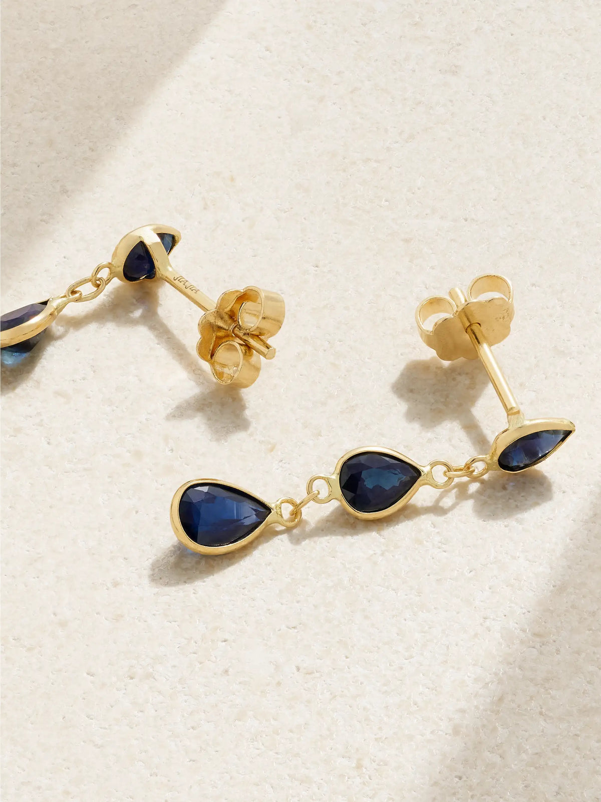 Chakra Gold Sapphire Earrings