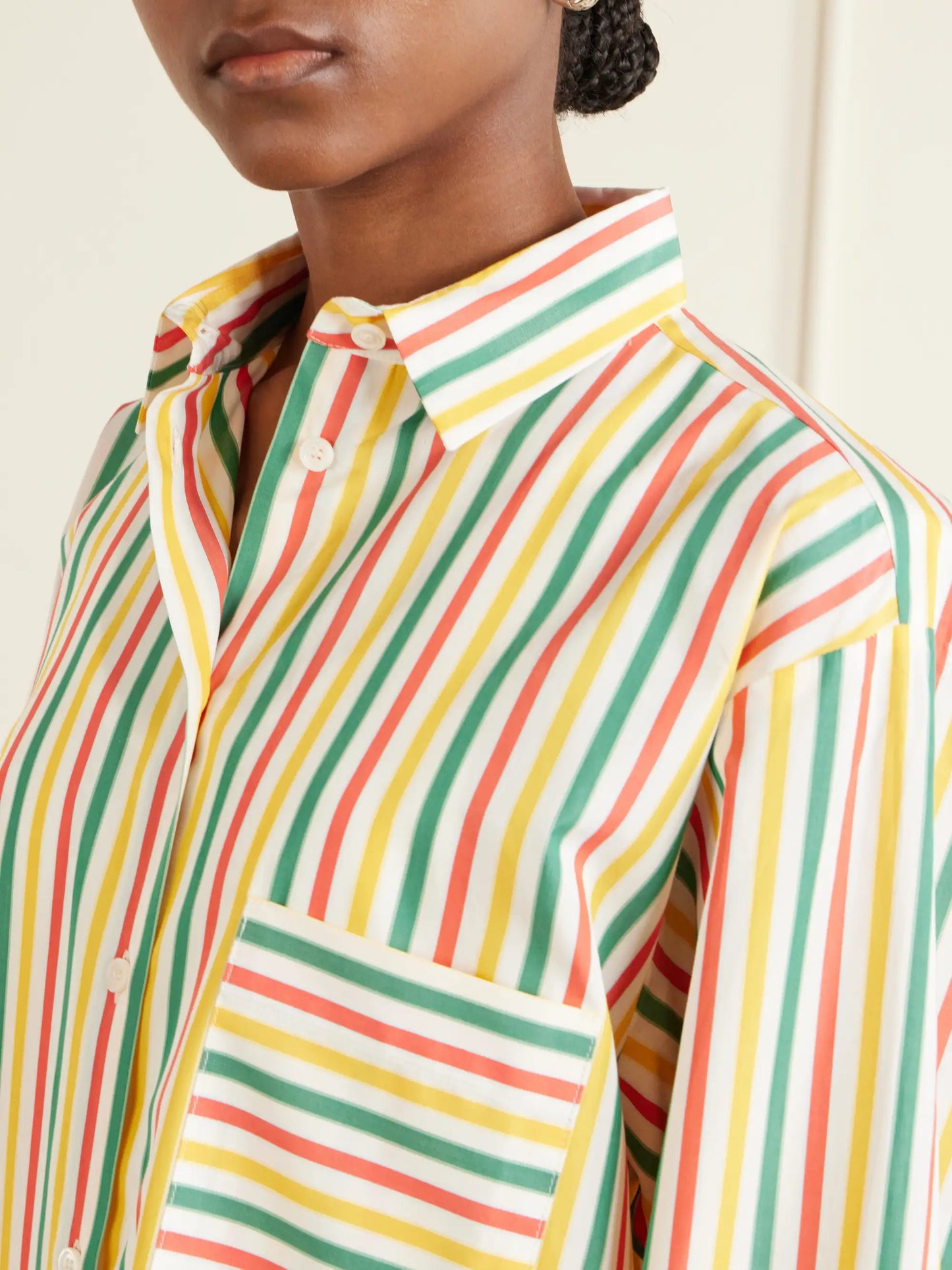 Striped Cotton-poplin Shirt
