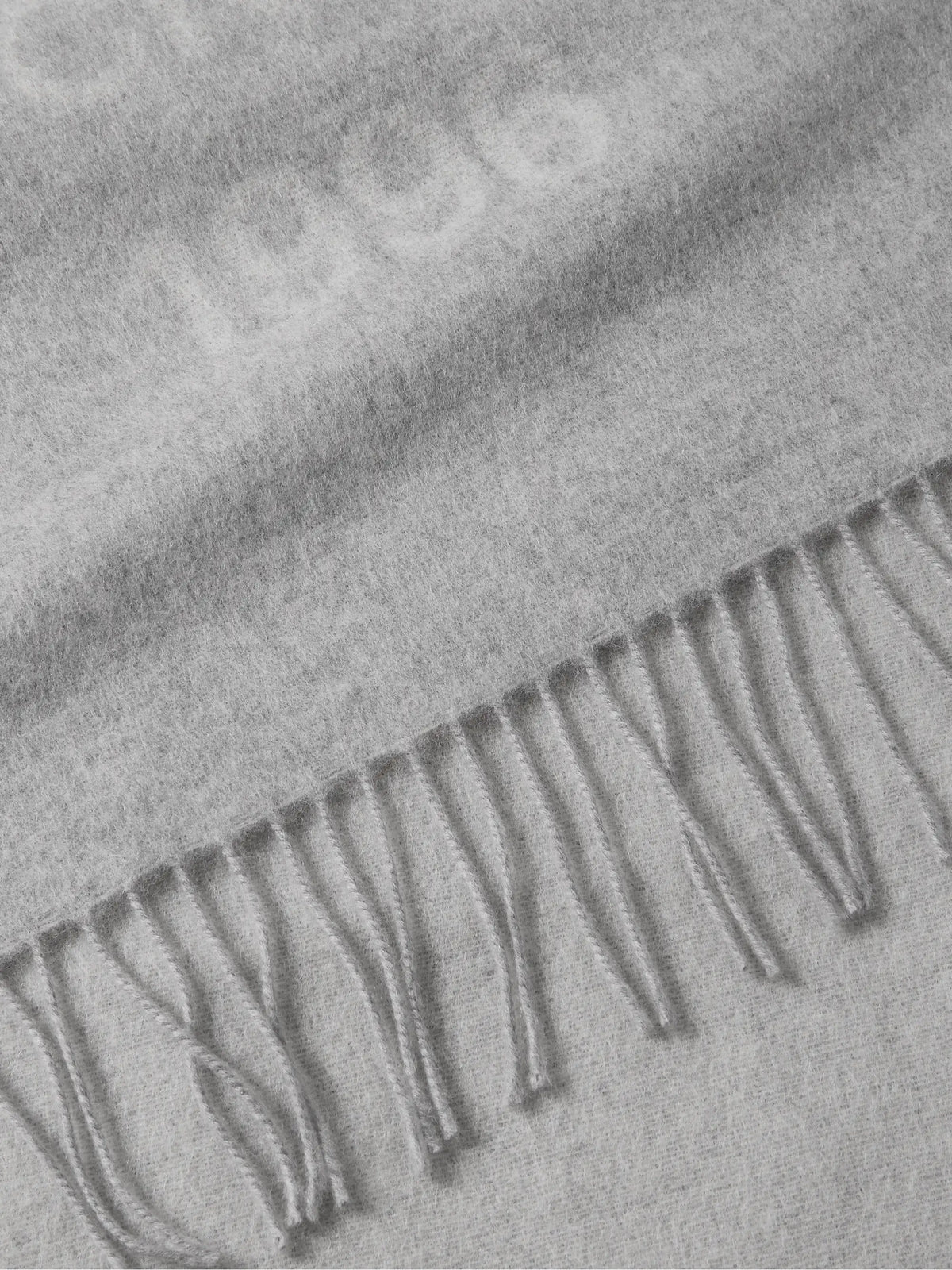 Fringed Wool-jacquard Scarf