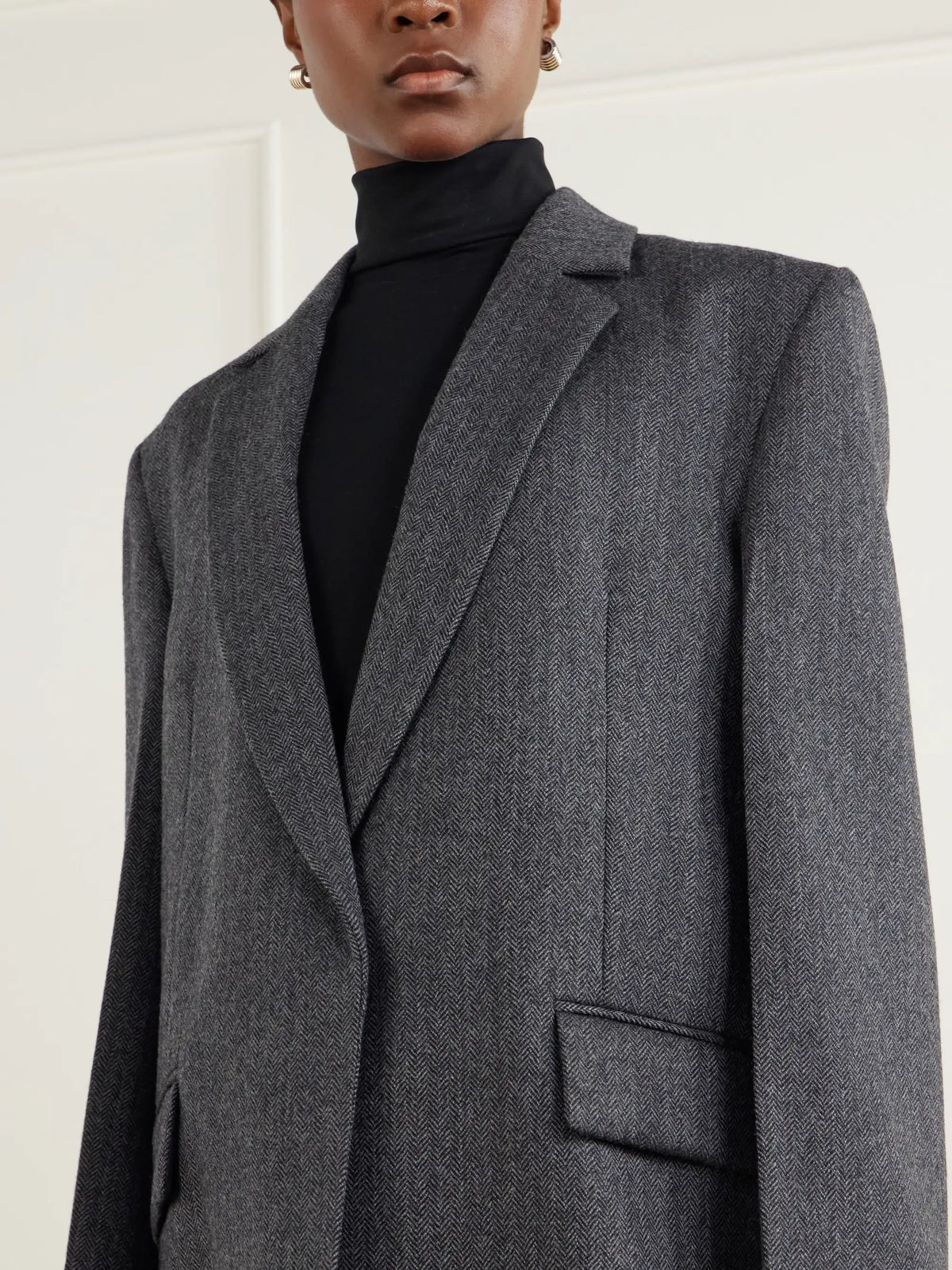 TOTEME Herringbone Wool Blazer
