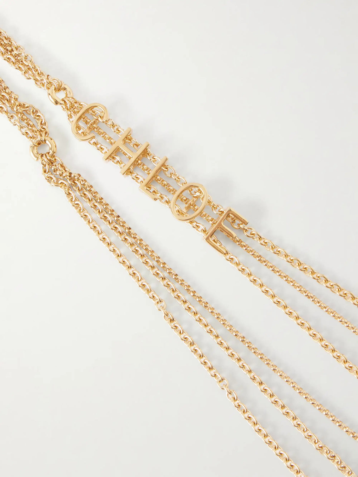 Logo-embellished Gold-tone Necklace