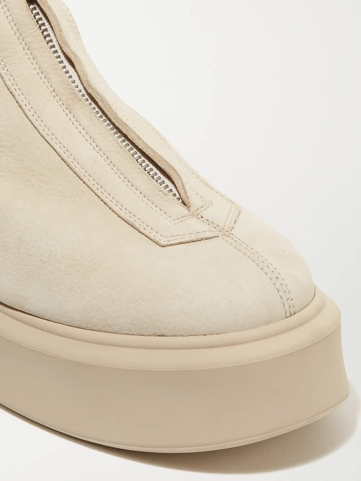 Nobilis Textured-nubuck Platform Ankle Boots