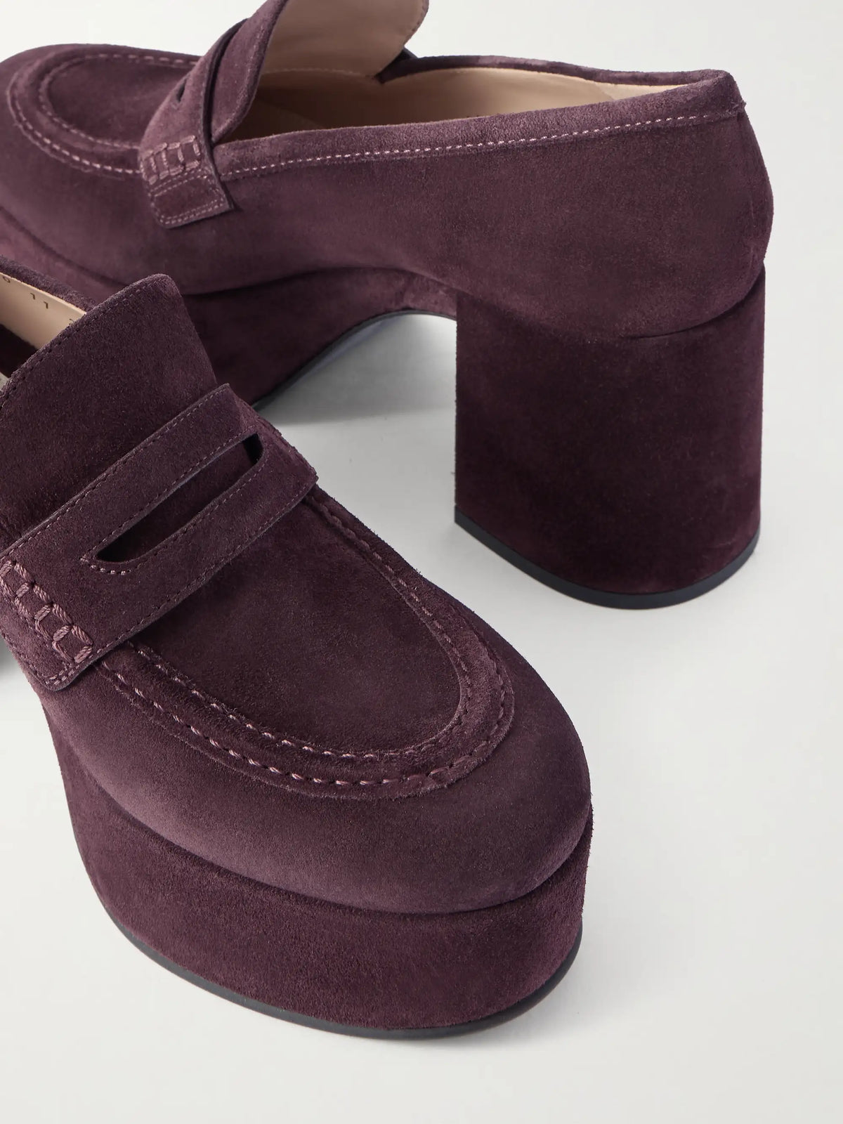 Jenna 75 Suede Platform Pumps