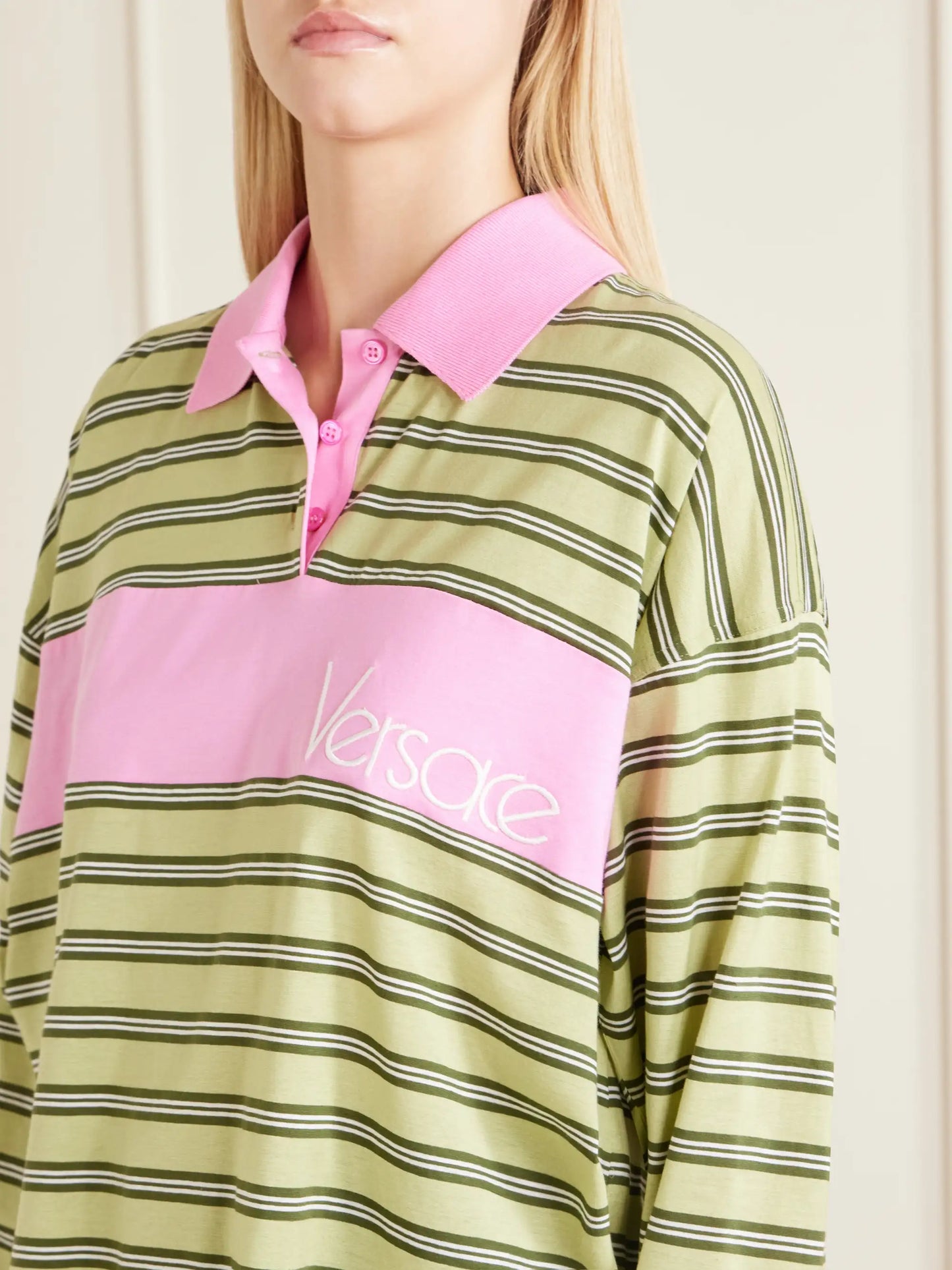 Logo-embroidered Striped Cotton-jersey Polo Shirt