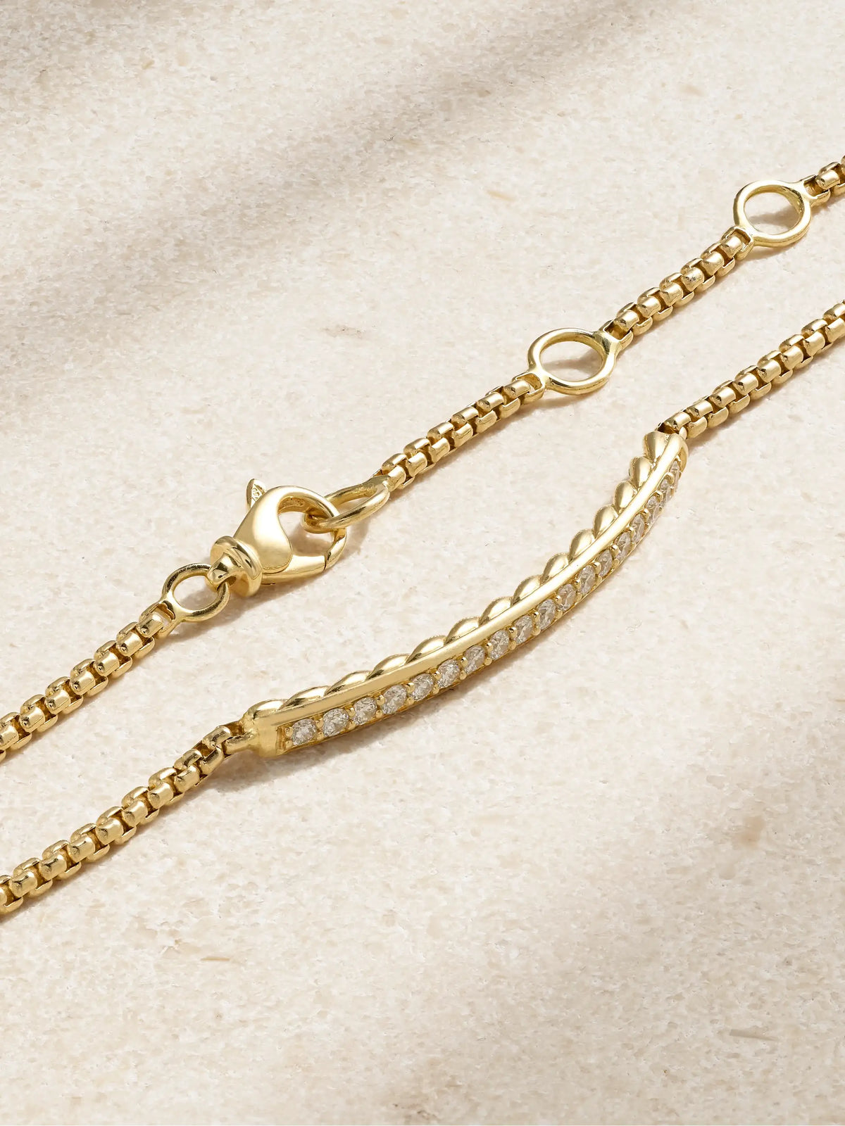 Petite Pavé 18-karat Gold Diamond Bracelet