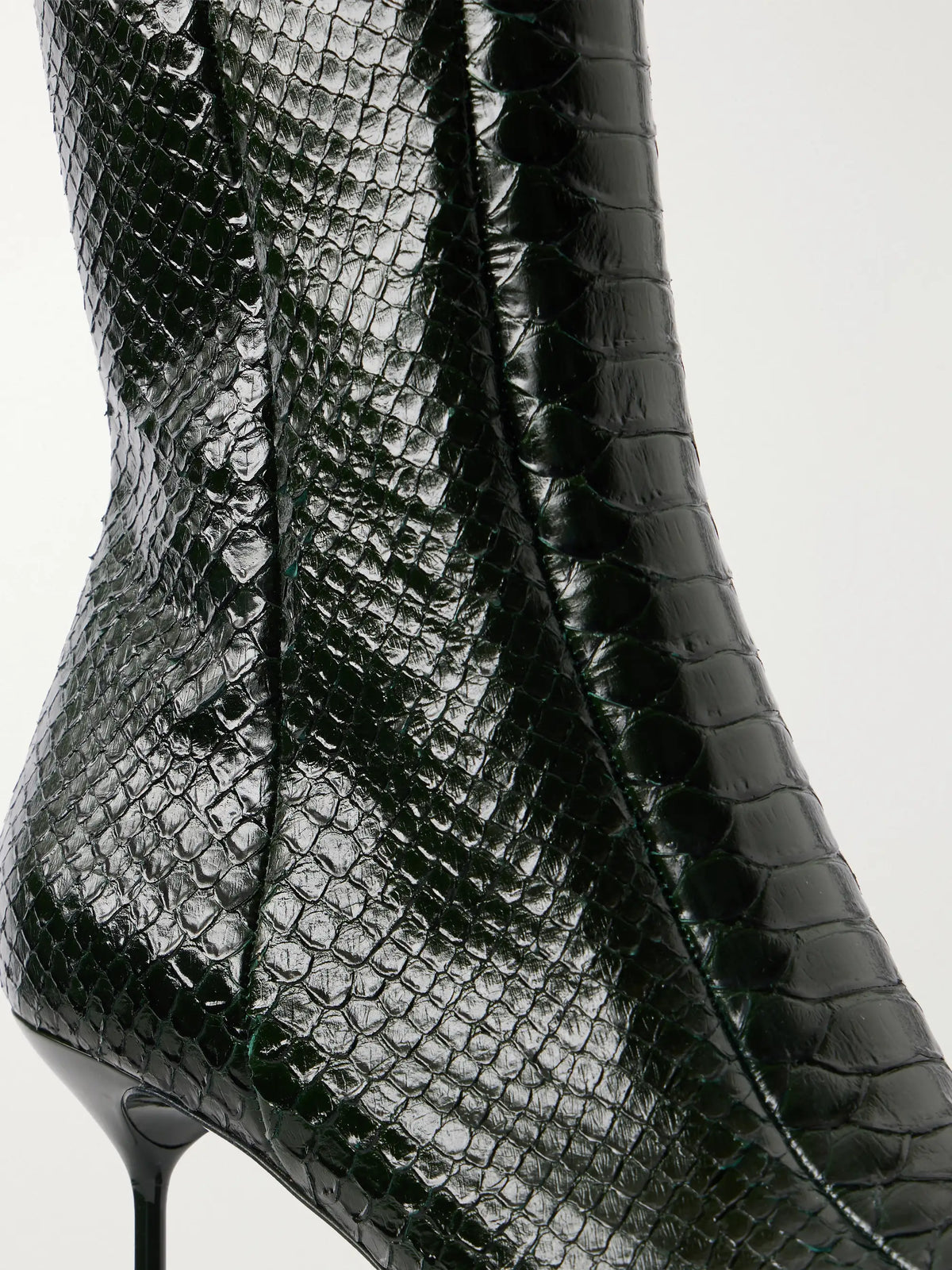 Paris Texas Lidia 70 Snake-effect Leather Ankle Boots