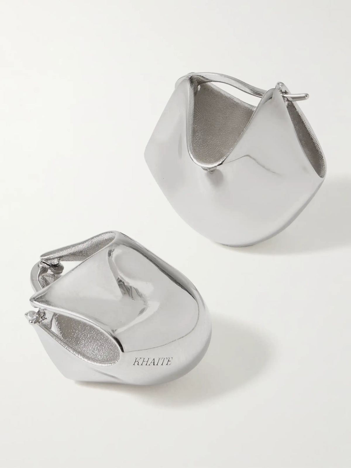Lotus Small Silver-tone Earrings