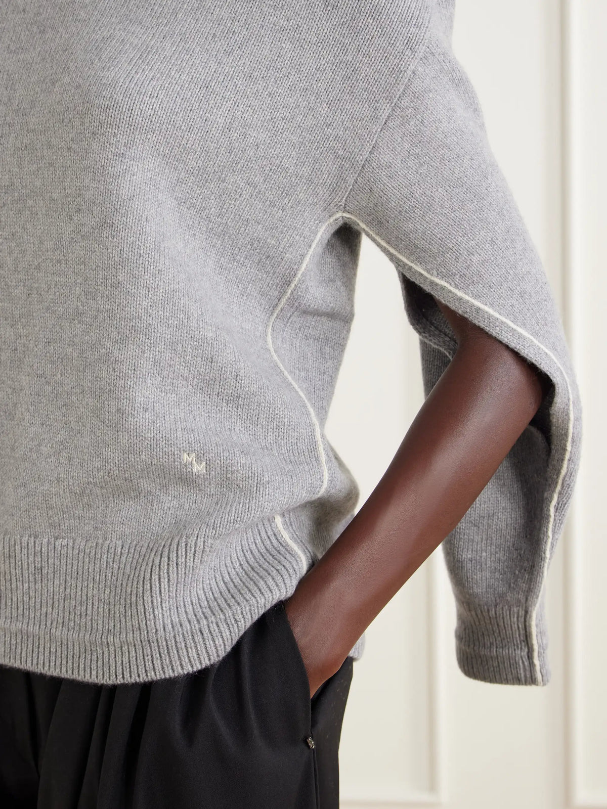 Maria McManus Ladder Stitch Cashmere And Cotton-blend Sweater