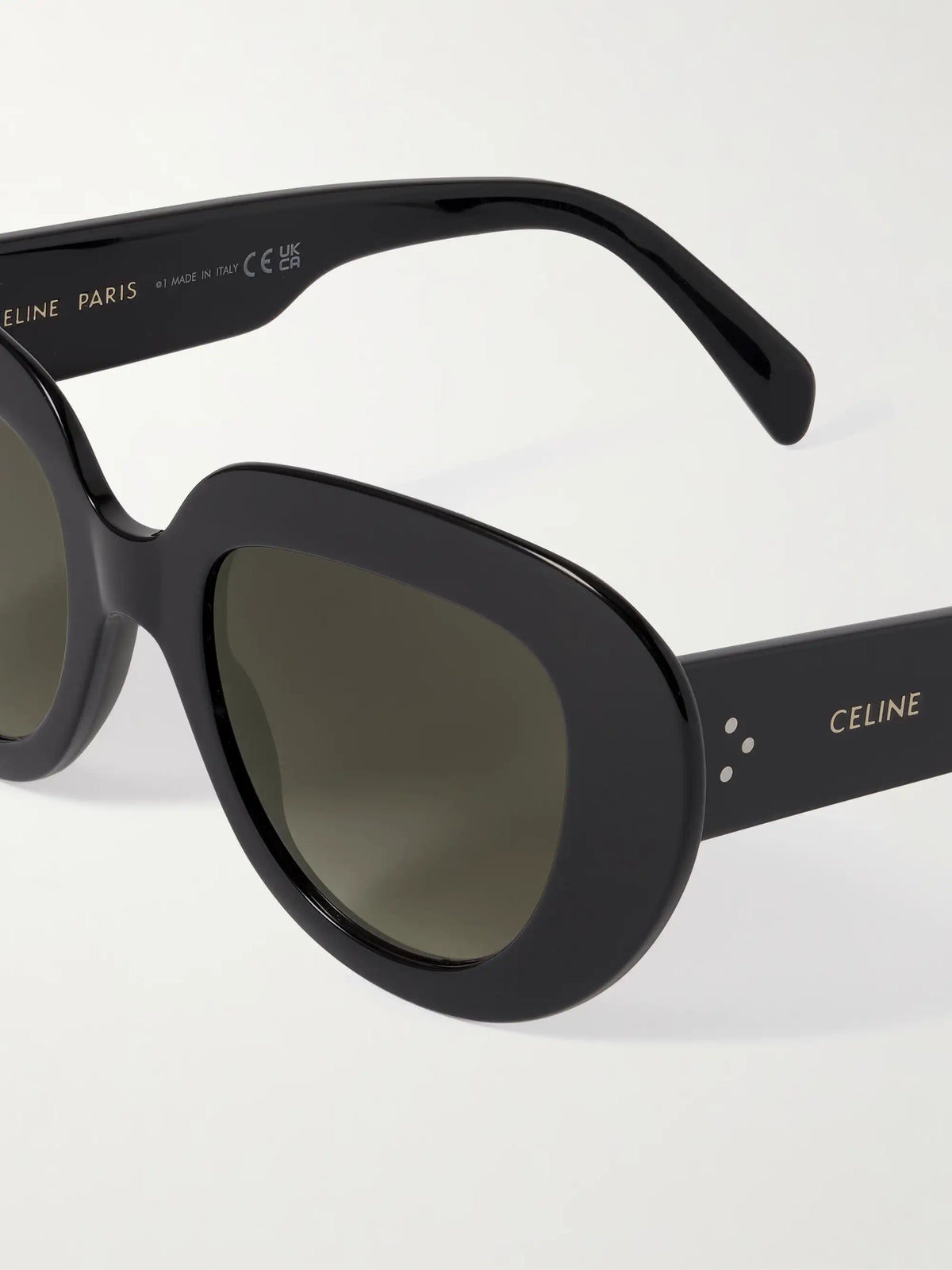 Oversized Butterfly-frame Acetate Sunglasses