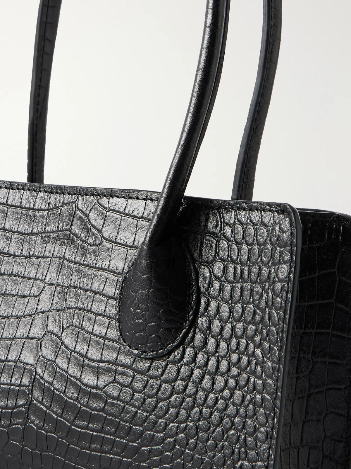 LIÉ STUDIO The Lou Croc-effect Leather Shoulder Bag