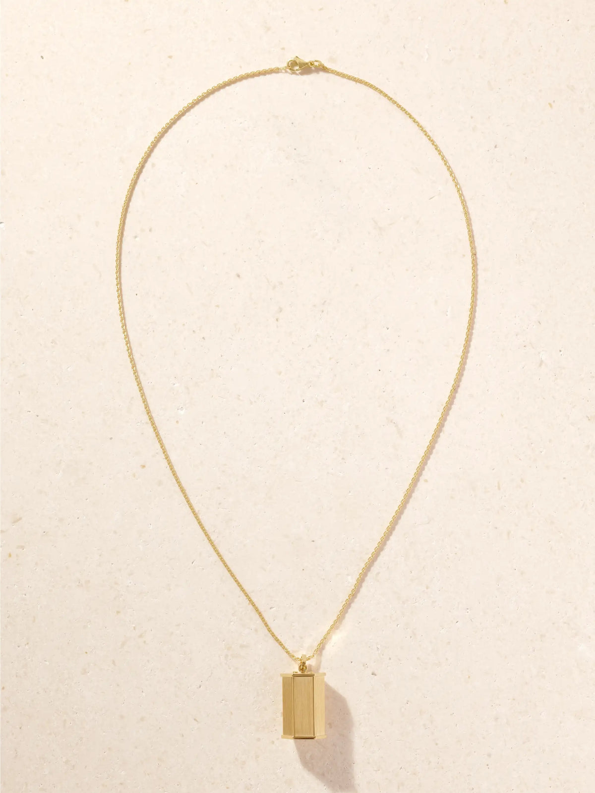 Marie Lichtenberg Jumbo Weight + Spiga Chain 18-karat Gold Necklace