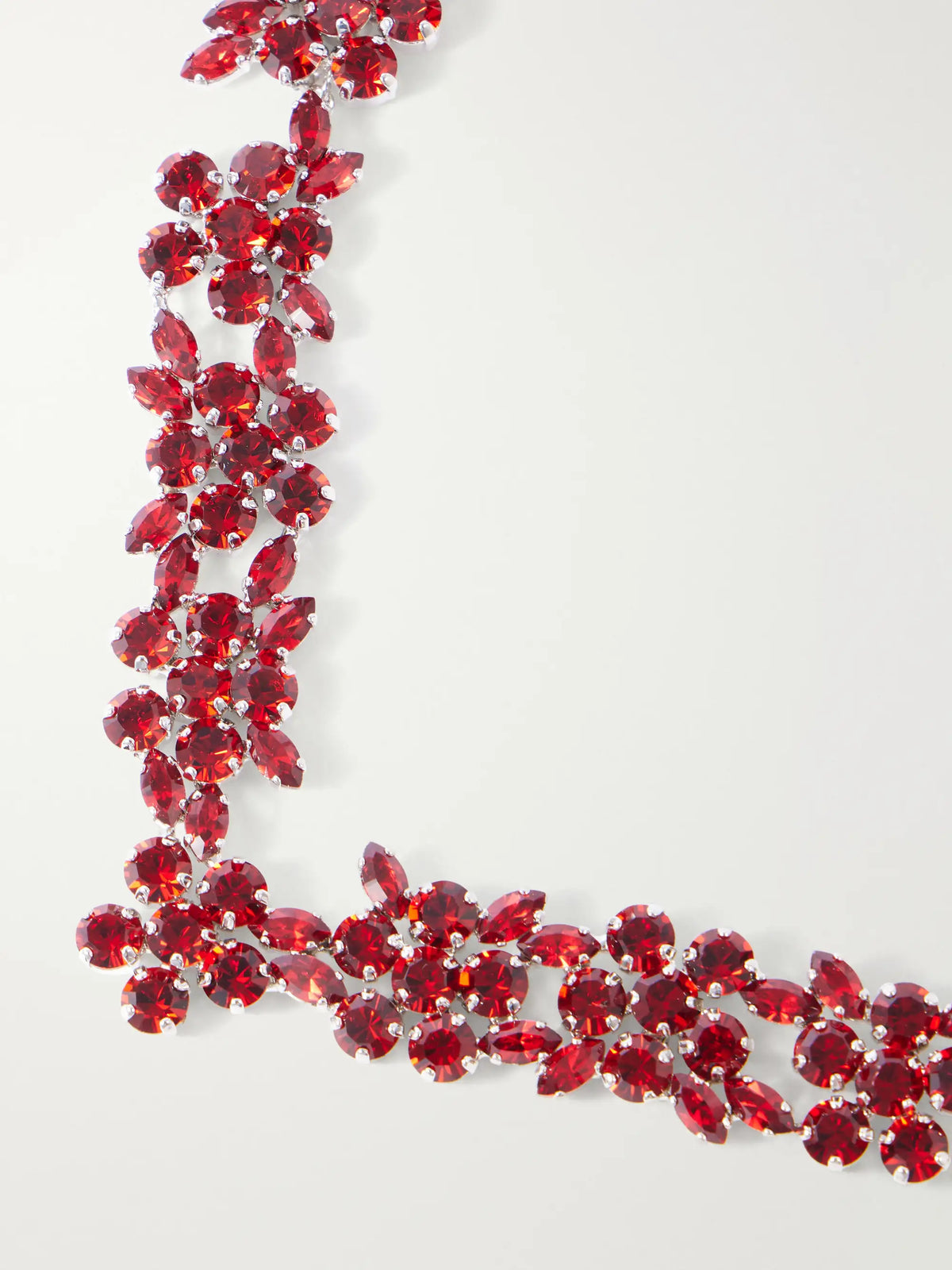 Simone Rocha Silver-tone Crystal Necklace