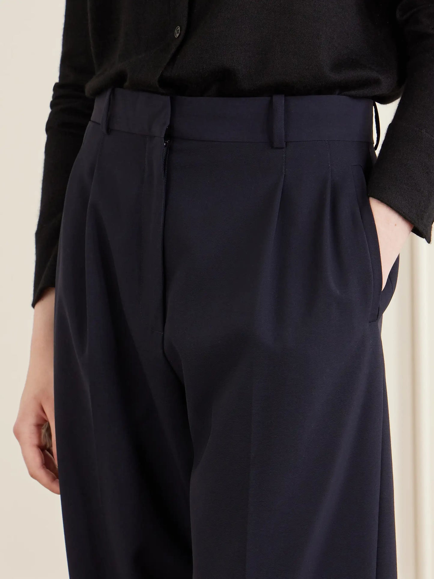 Mune Merino Wool-poplin Straight-leg Pants