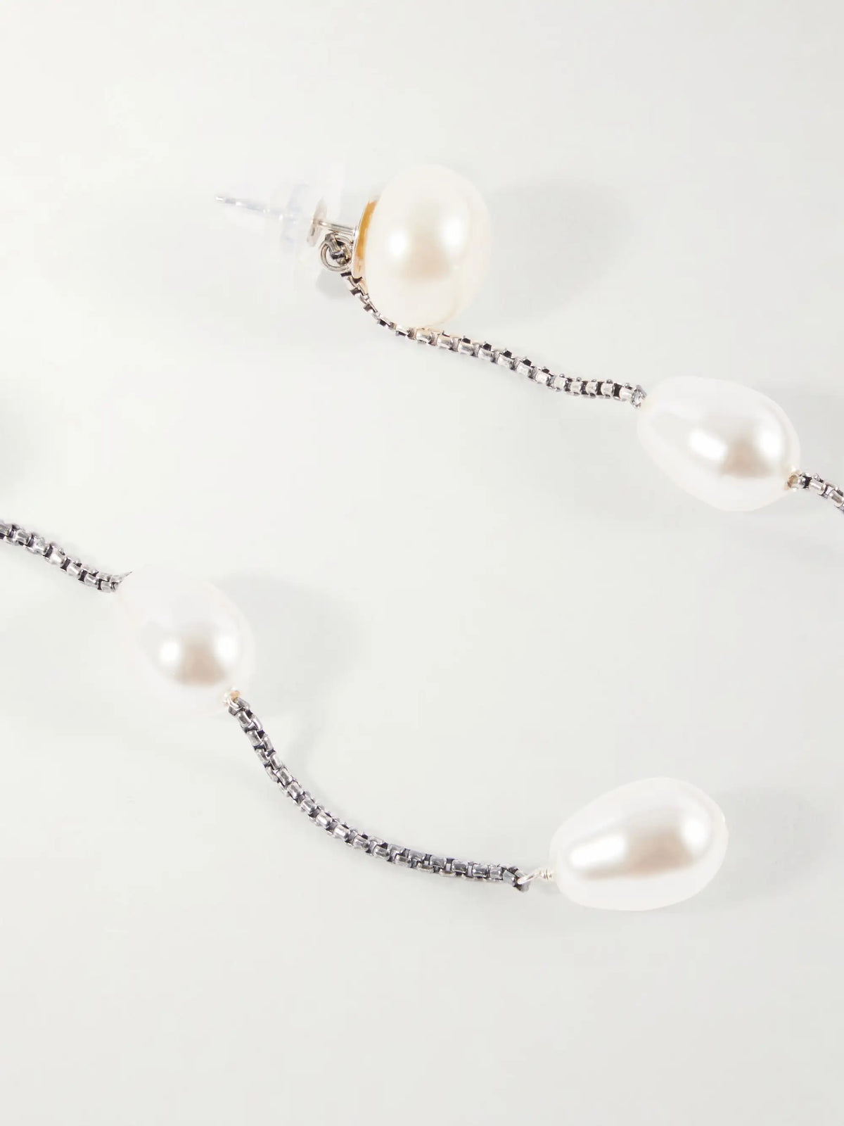 Sterling Silver And Pearl Earrings
