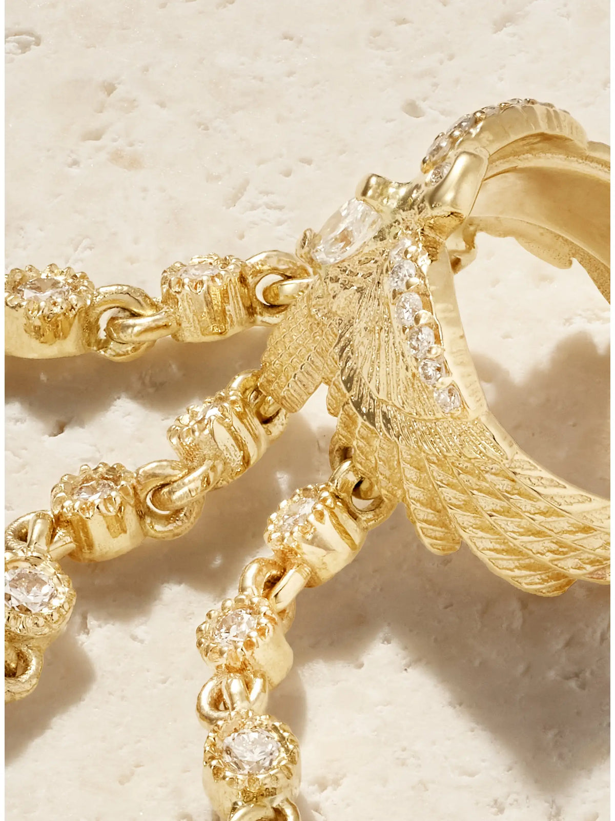 14-karat Gold Diamond Ear Cuff
