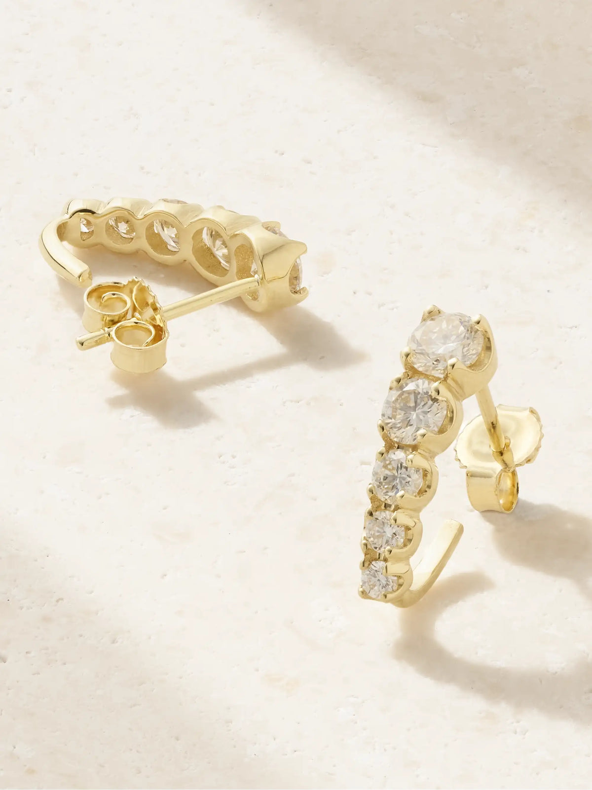 Edith 18-karat Gold Diamond Earrings
