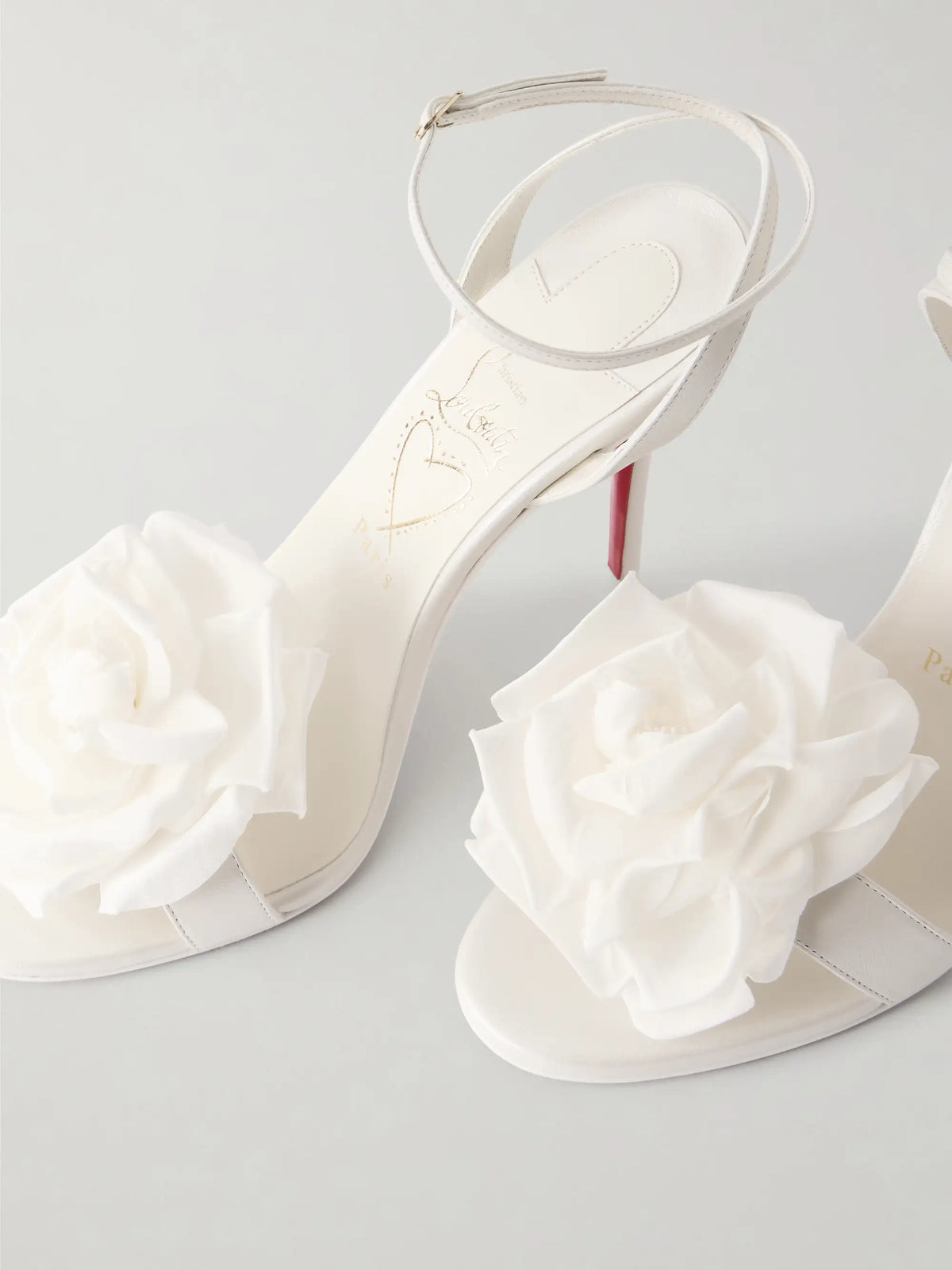 Miss Z Flora 100 Appliquéd Leather Sandals