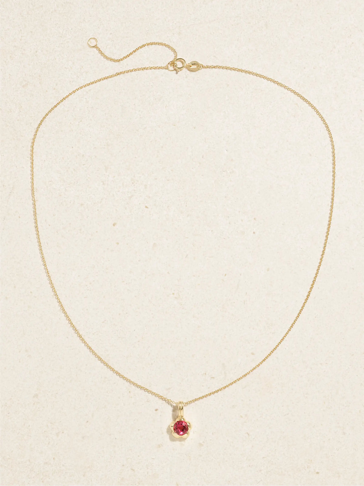 Festival 14-karat Gold Tourmaline Necklace
