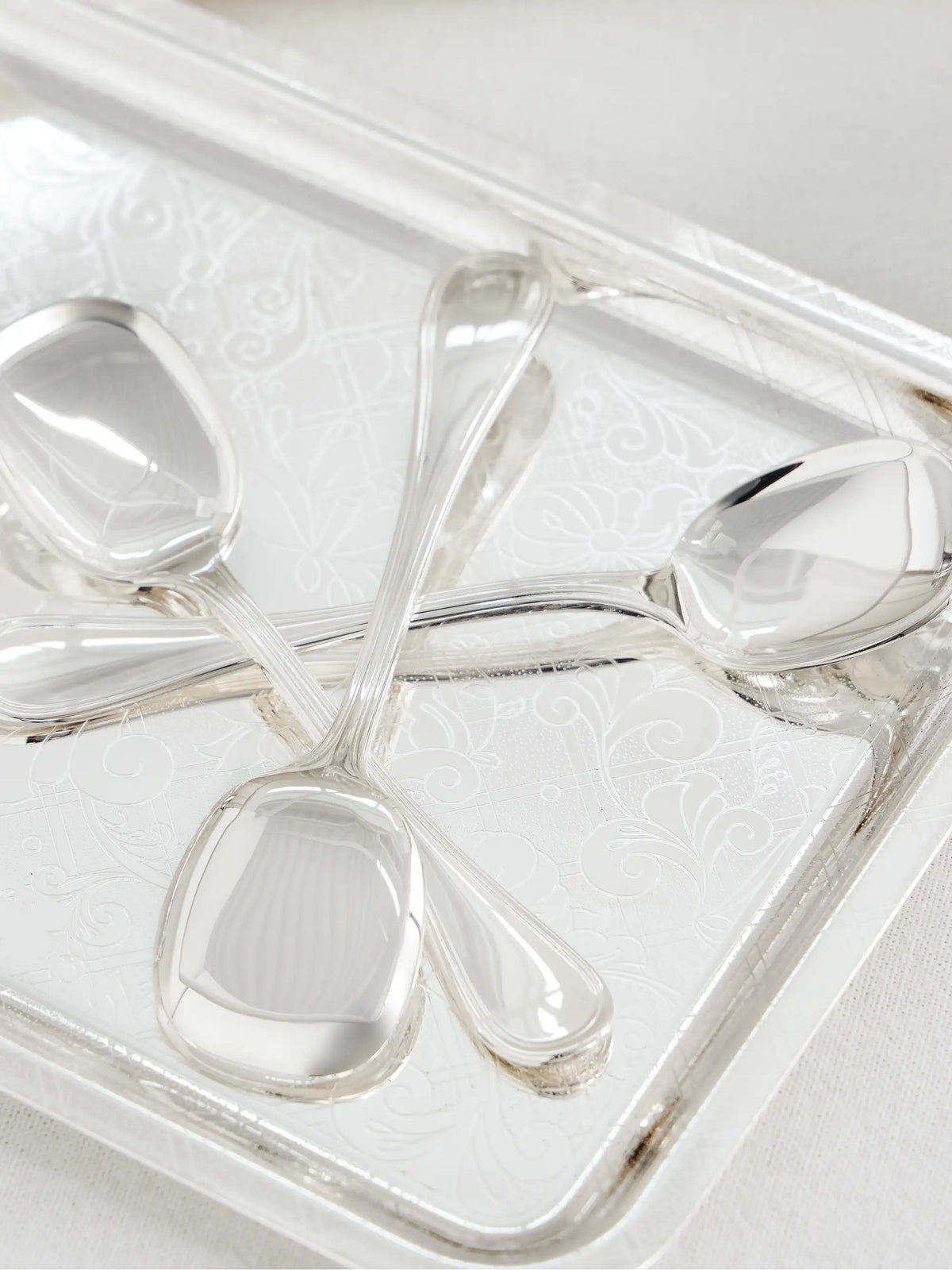 Albi Set Of Four Silver-plated Ice Cream Spoons