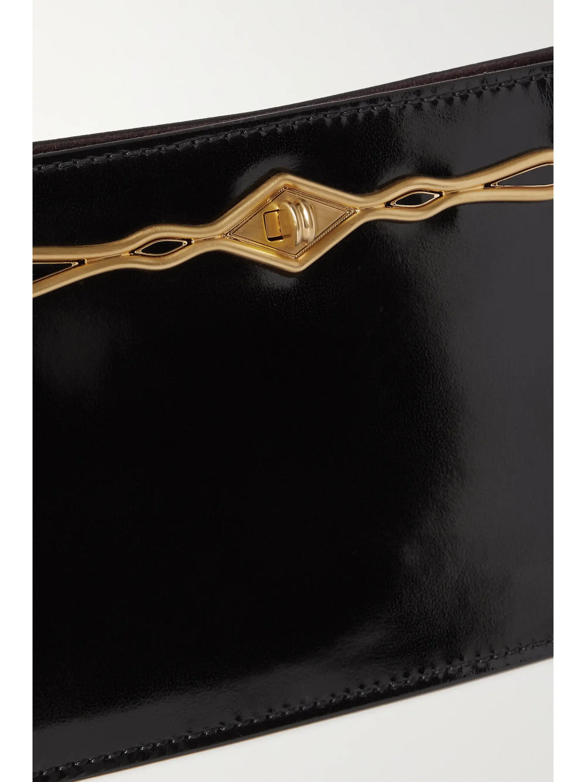 + Fernando Jorge Ease Embellished Glossed-leather Clutch