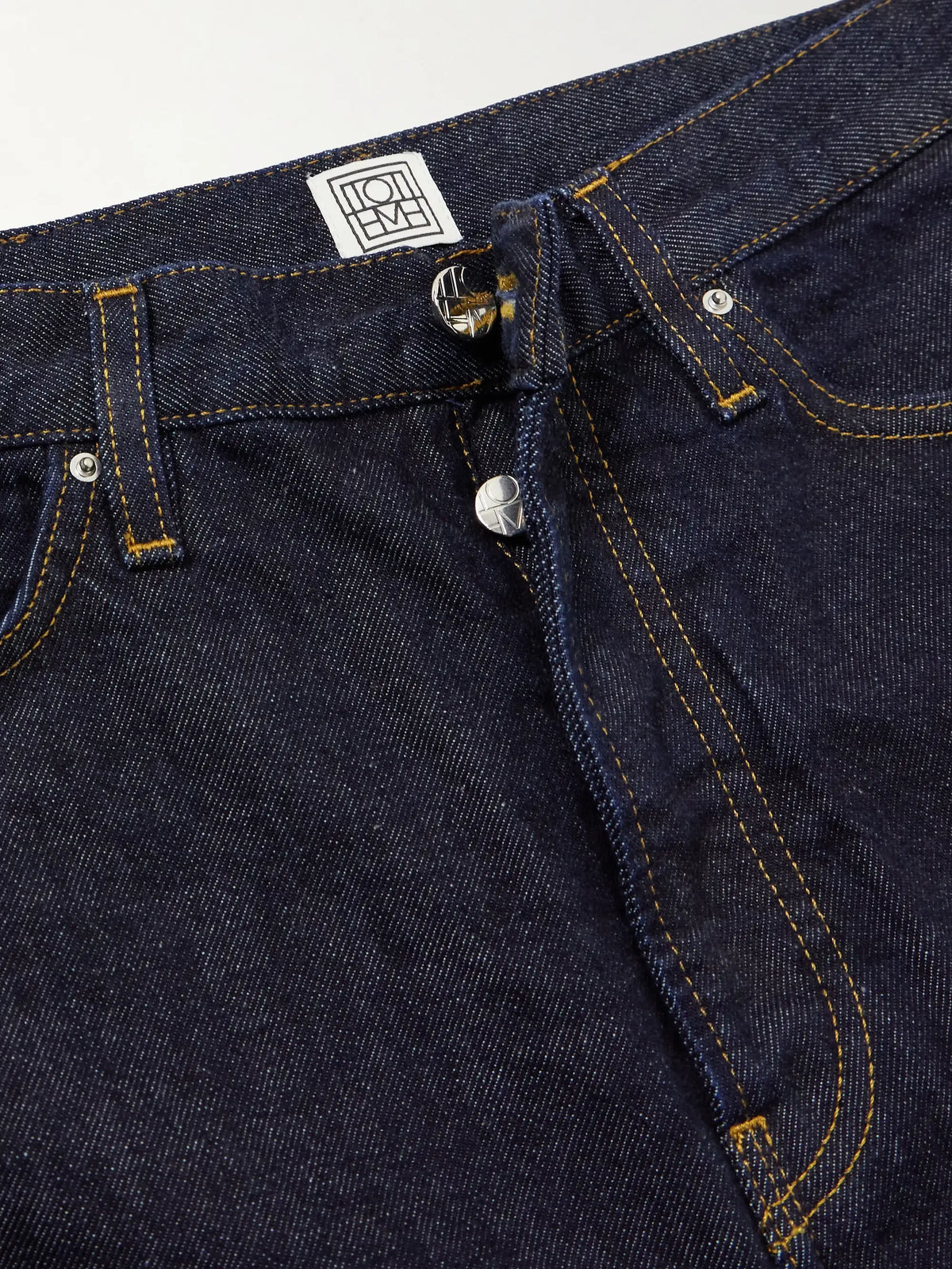 Twisted Seam High-rise Straight-leg Jeans