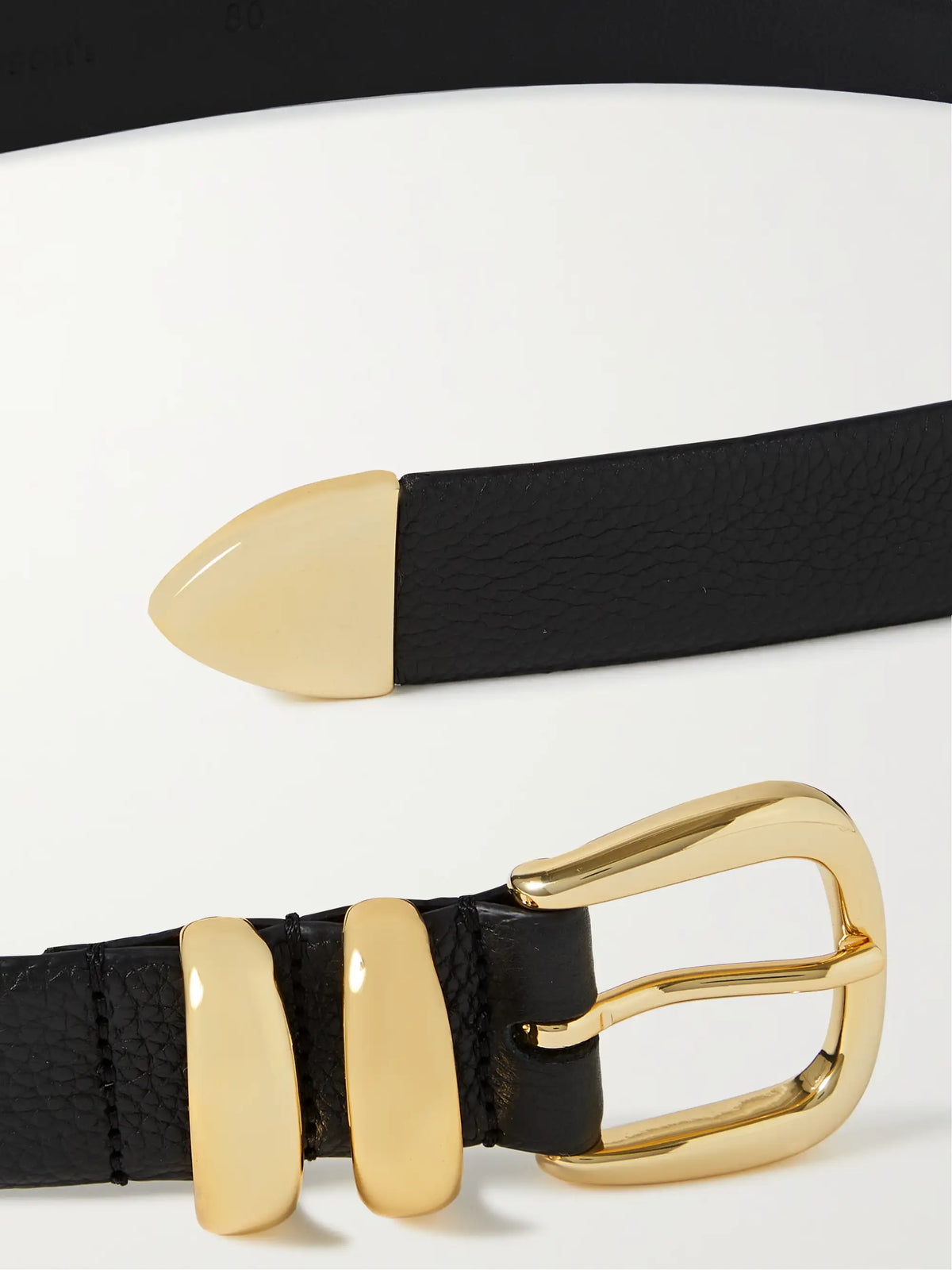 Textured-leather Belt