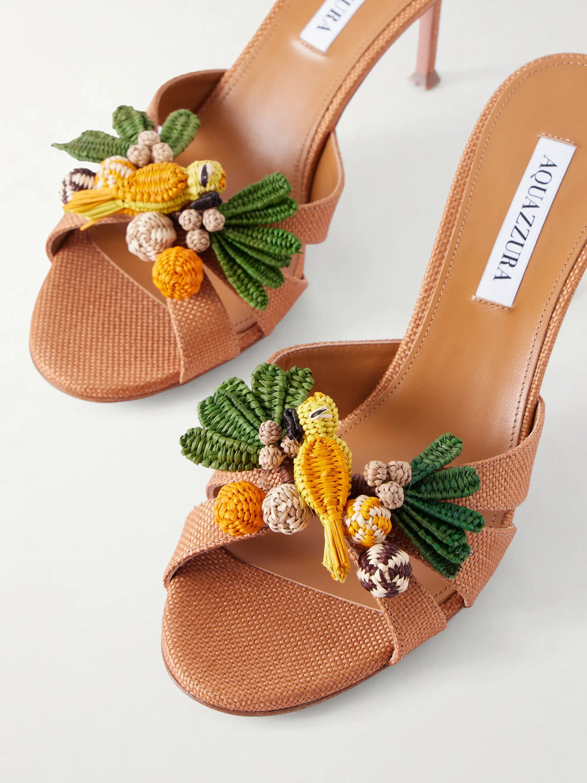 Birdsong 75 Raffia Mules