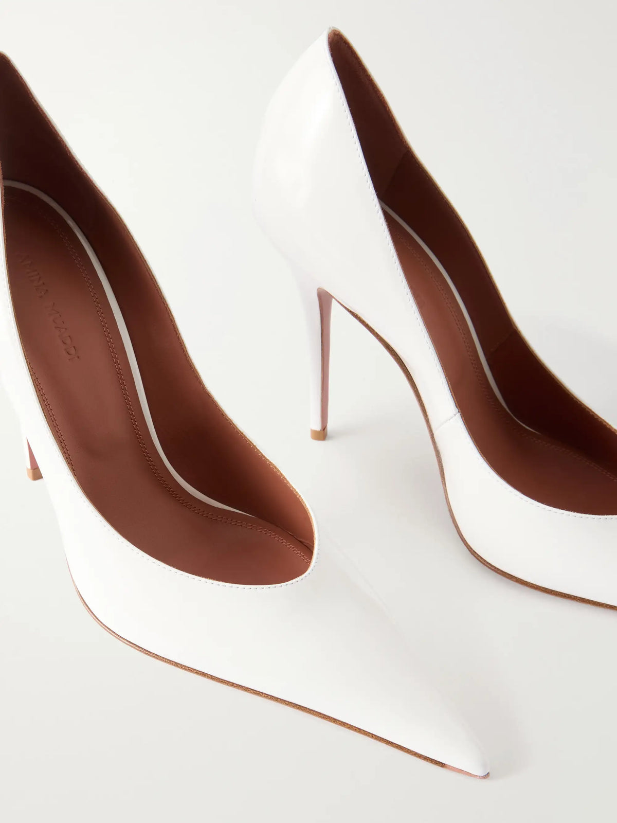 Amina Muaddi Anok 105 Patent-leather Pumps