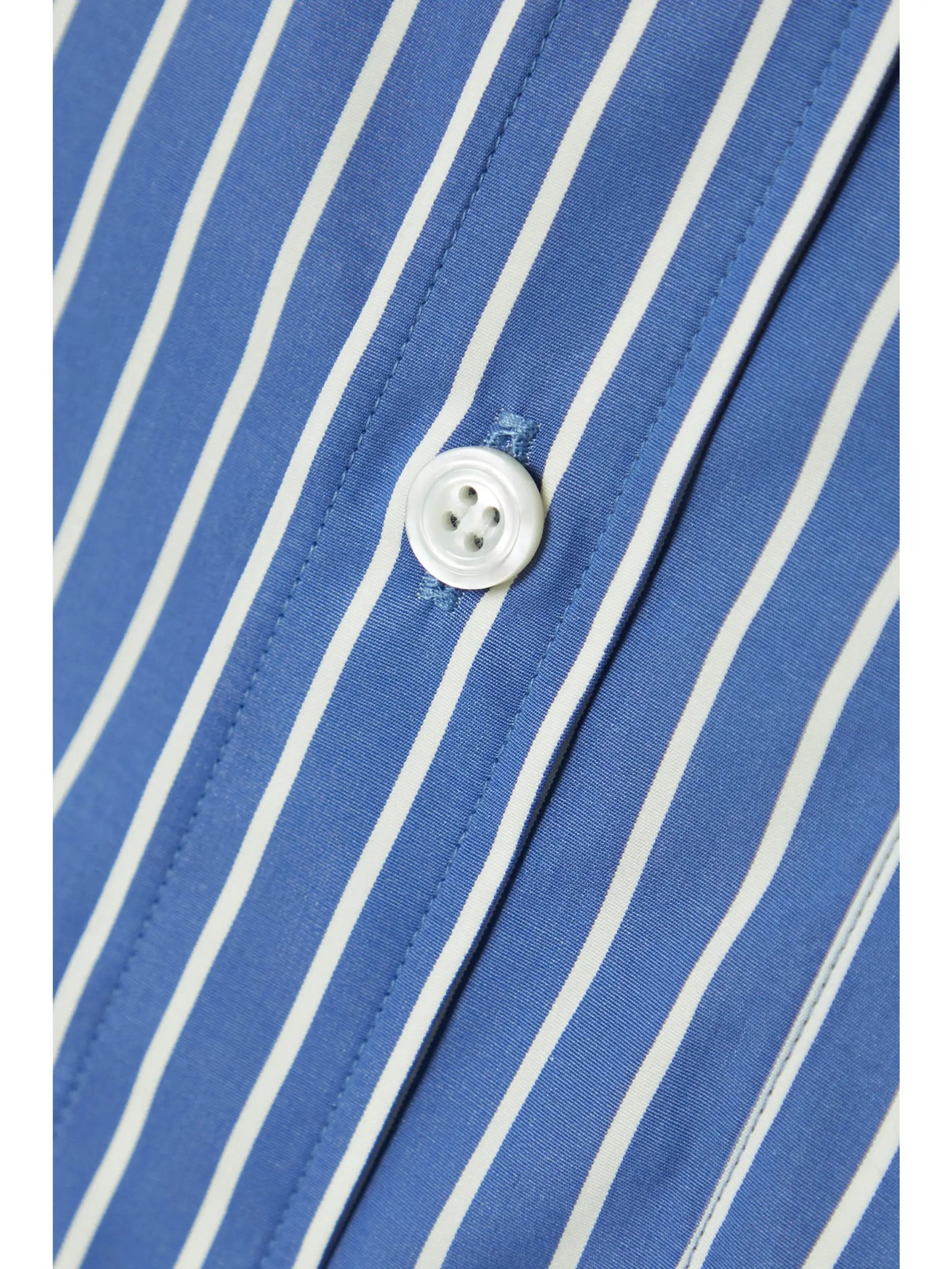 Elysee Oversized Striped Cotton-poplin Nightdress