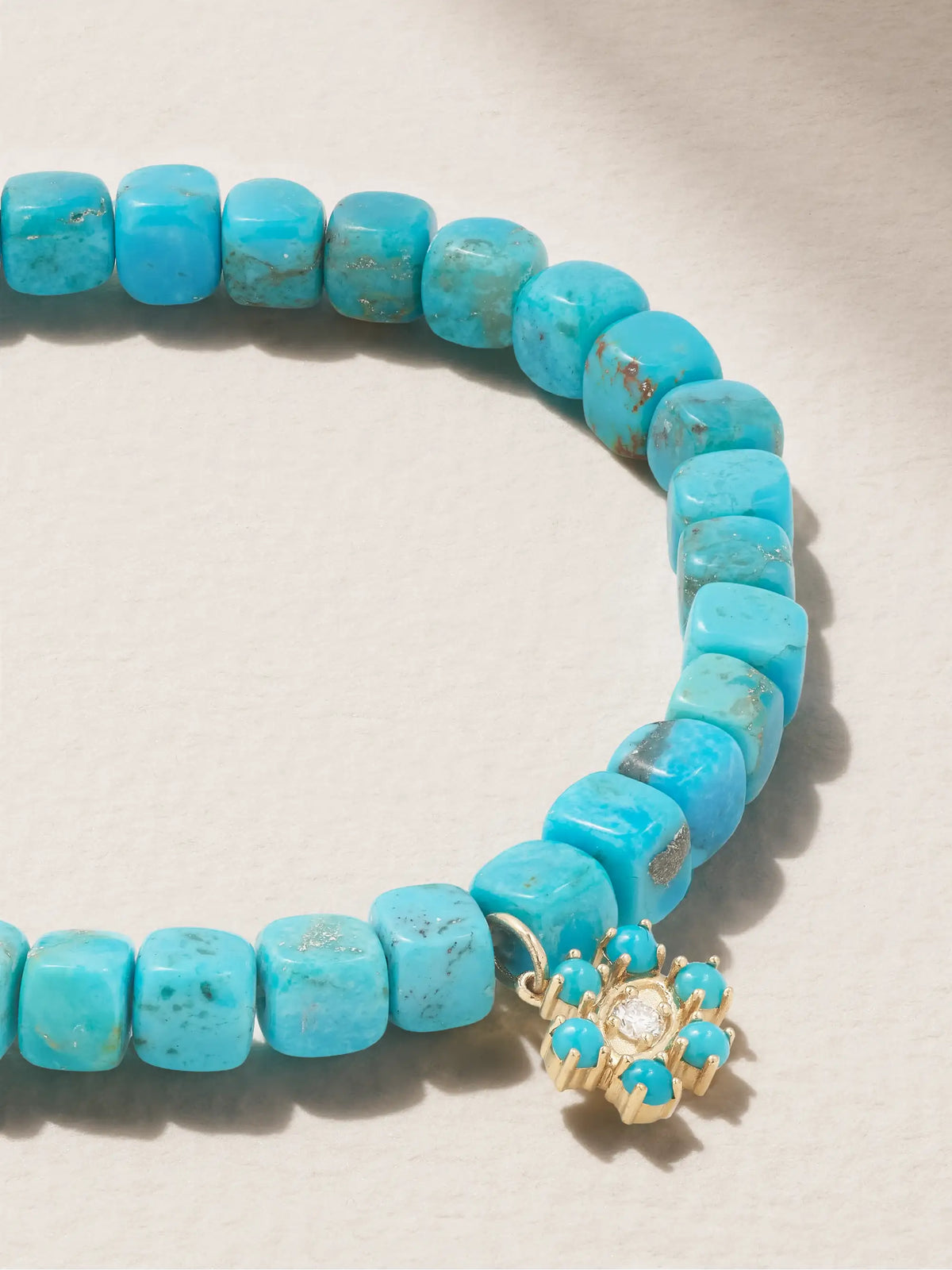 Eye 14-karat Gold Turquoise Bracelet
