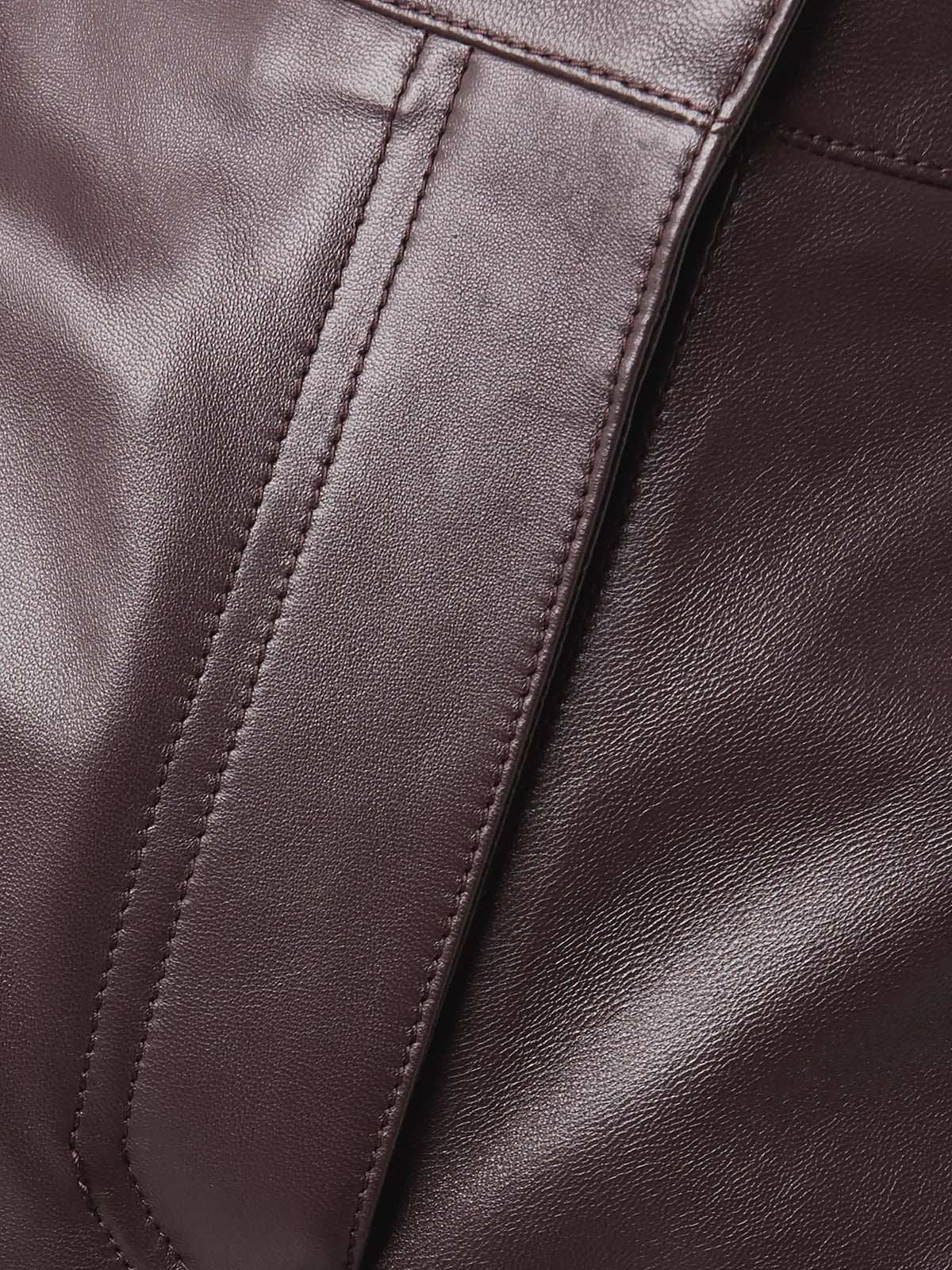 Leather Barrel-leg Pants
