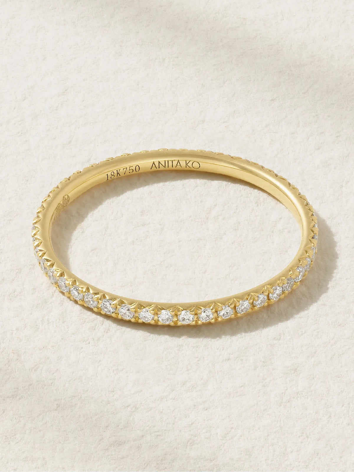 Anita Ko Eternity 18-karat Gold Diamond Ring