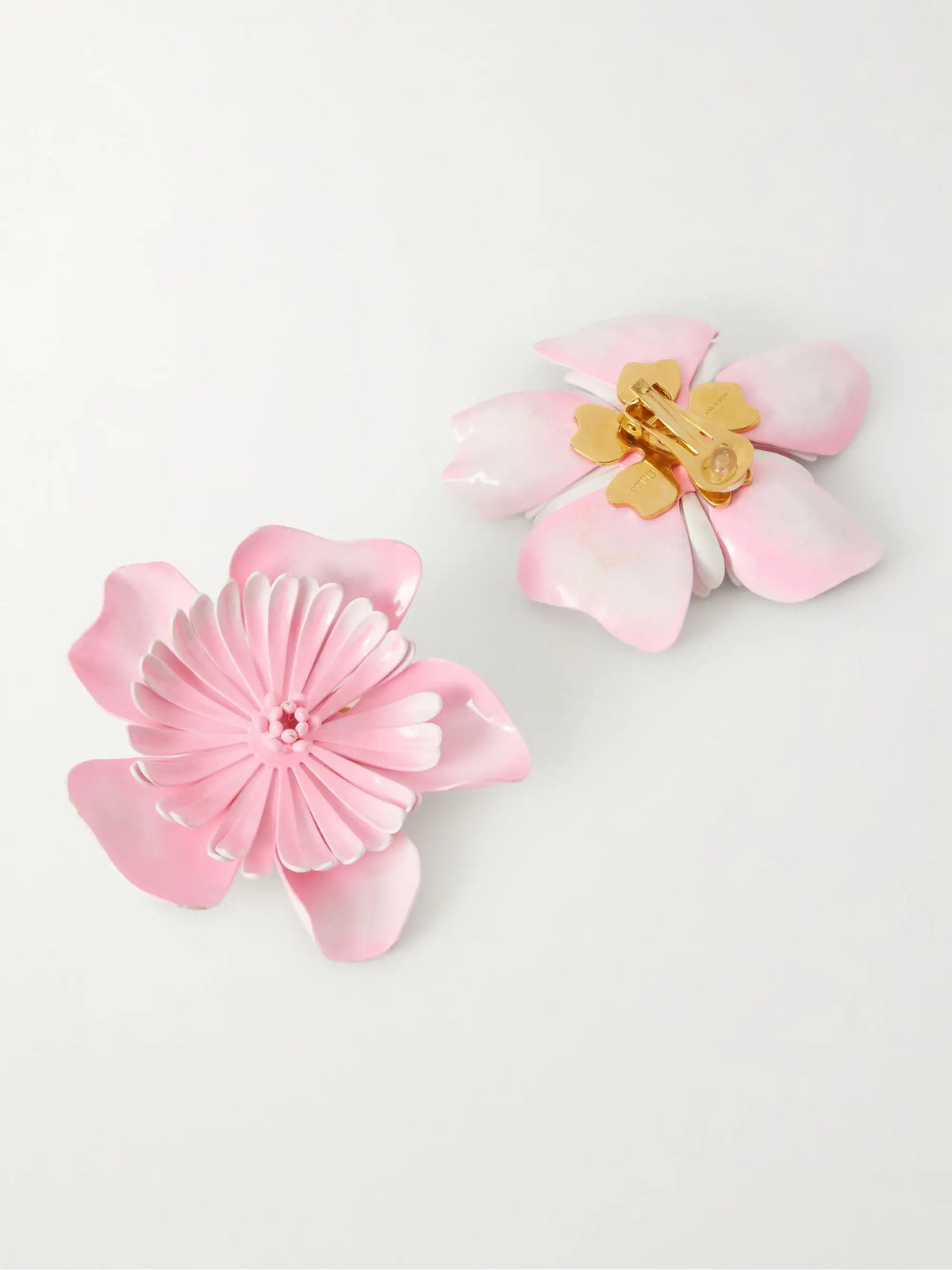Gold-tone Resin Earrings