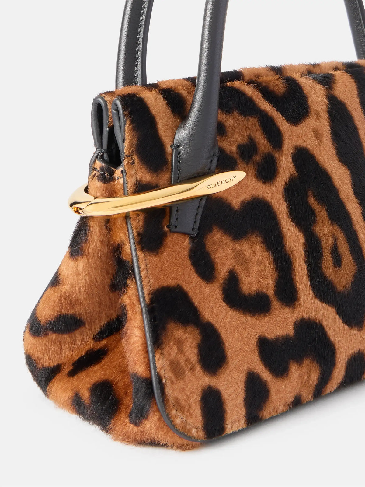 Pinch Mini Embellished Leopard-print Calf-hair Shoulder Bag