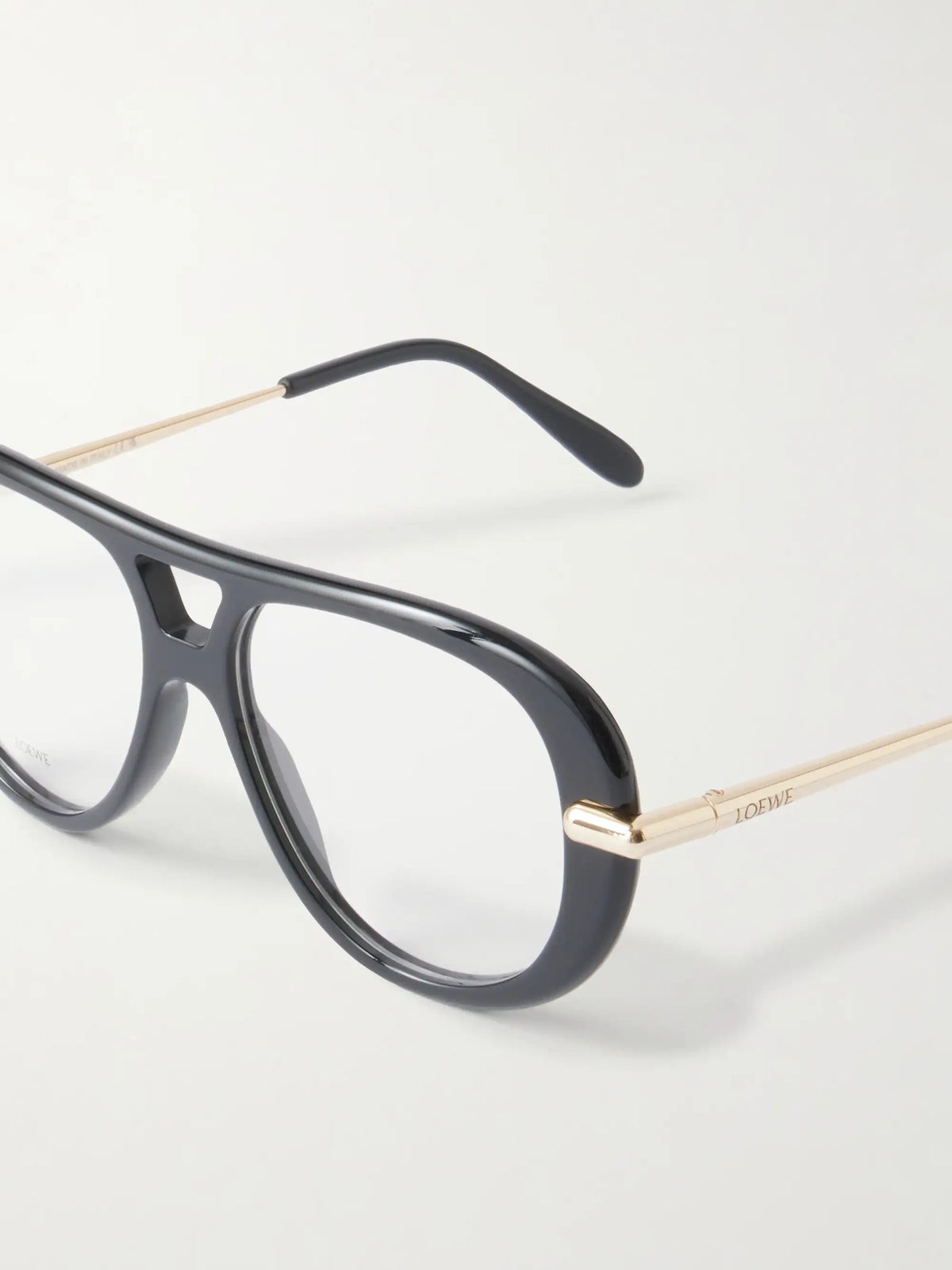 Slim Aviator-style Acetate Sunglasses