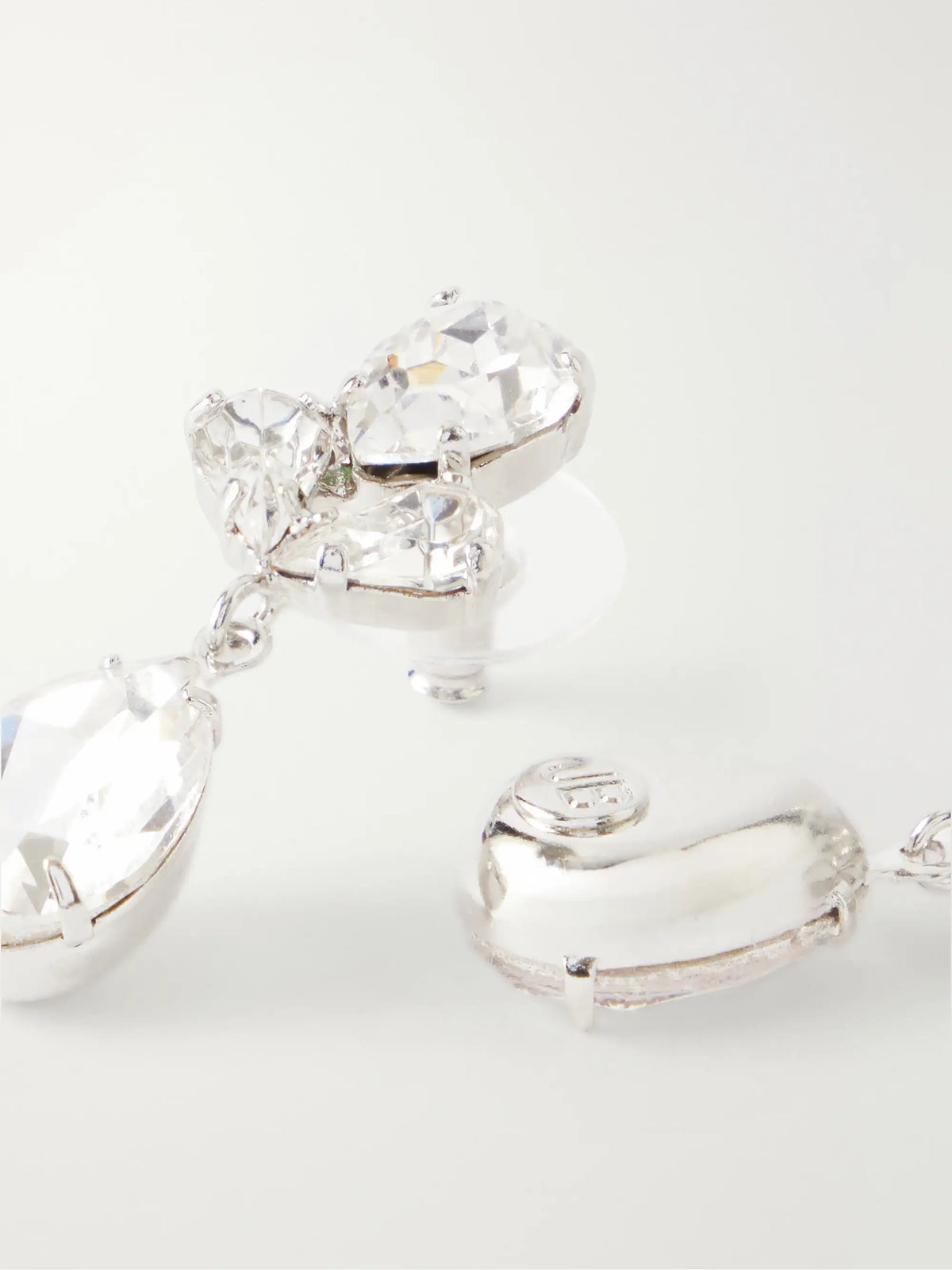 Mariza Silver-tone Crystal Earrings